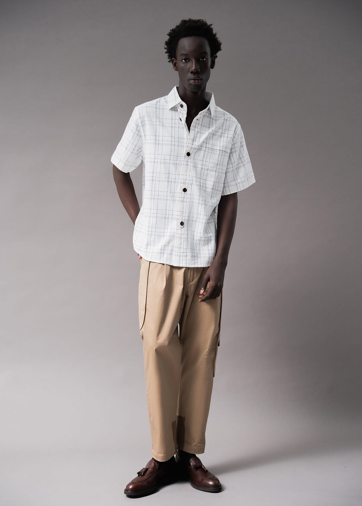 Tron 2-D Plaid White | Modern Menswear by yycbvcnbmmnbm