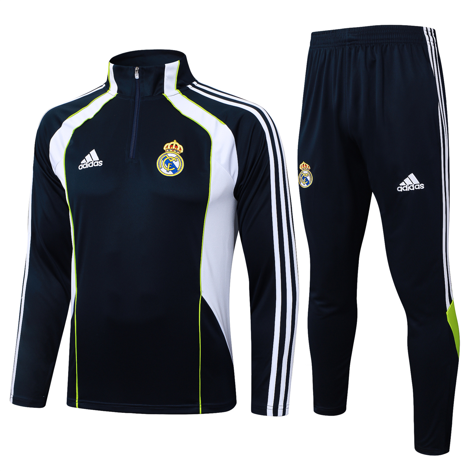 AlphaJersey-Real Madrid 25-26 Long Sleeve Training Set - Deep Blue Urban Purist Style