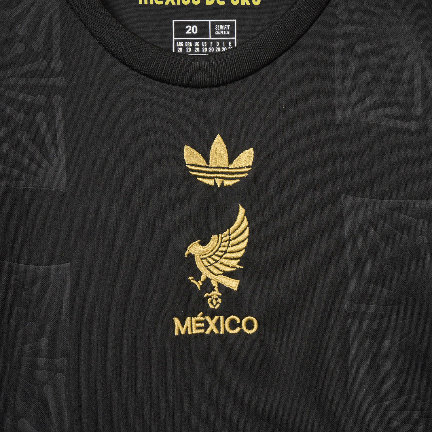 AlphaJersey-Mexico 2025 Gold Cup Black Kids Kit