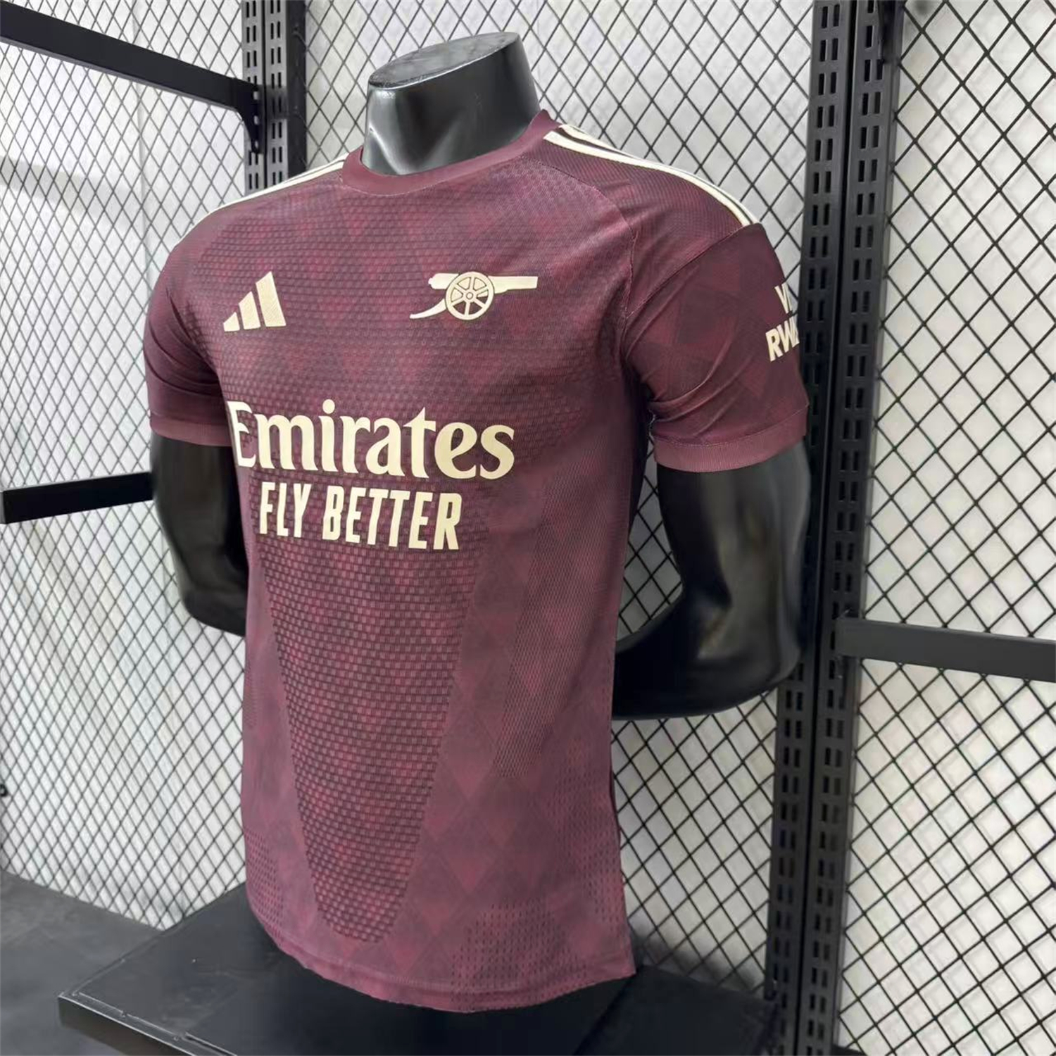 AlphaJersey-Arsenal 26-27 Yellow Sponsors Wine Red Special Jersey - Player Version