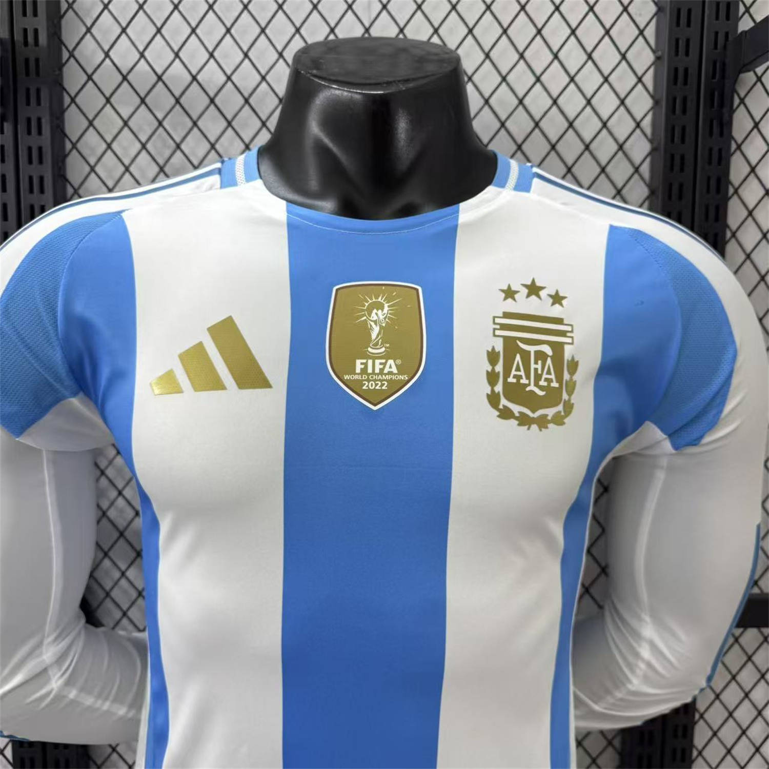 AlphaJersey-Argentina 2024 Home Long Sleeves Jersey - Player Version