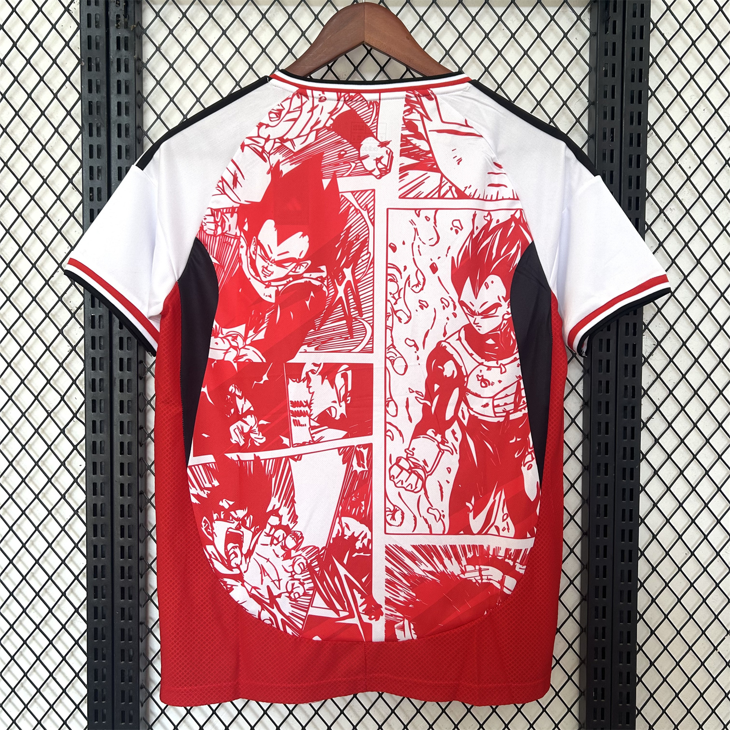 AlphaJersey-Japan 25-26 Red Vegeta Comic Slice Special Edition Jersey - Fans Version