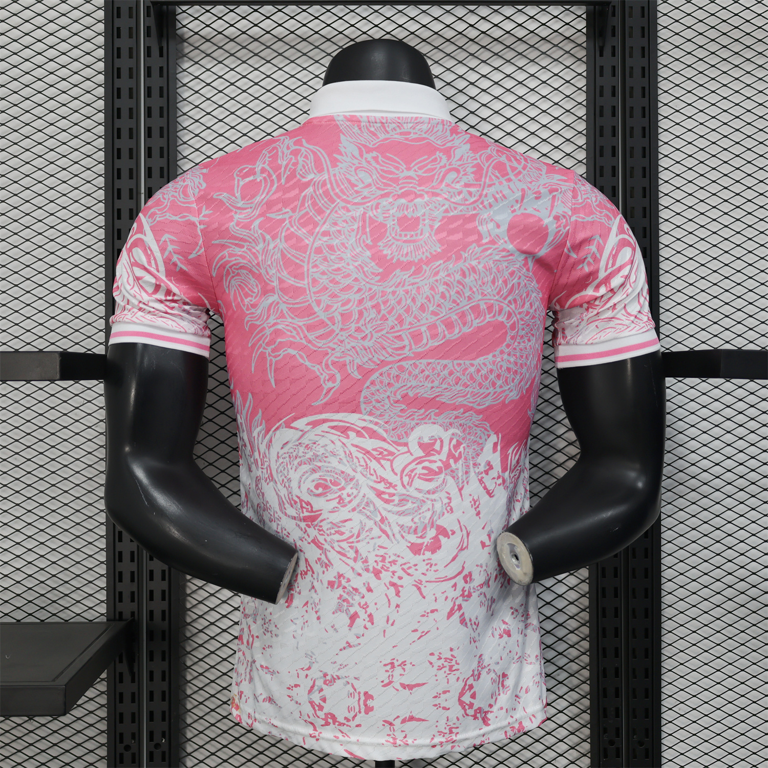 AlphaJersey-Real Madrid 25-26 Pink and White Gradient Chinese and Western Style Dragon Jersey - Player Version