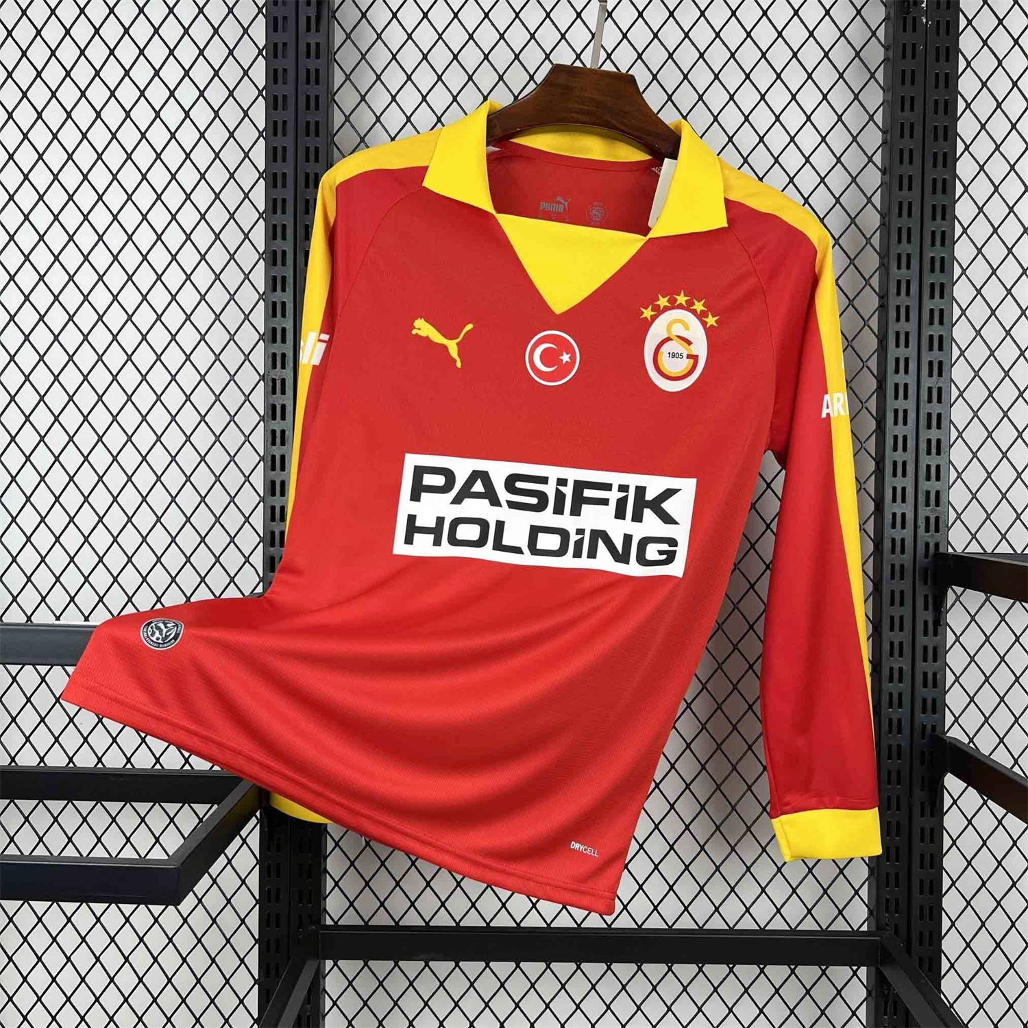 AlphaJersey-Galatasaray 25-26 Red Long Sleeves Jersey - Fans Version