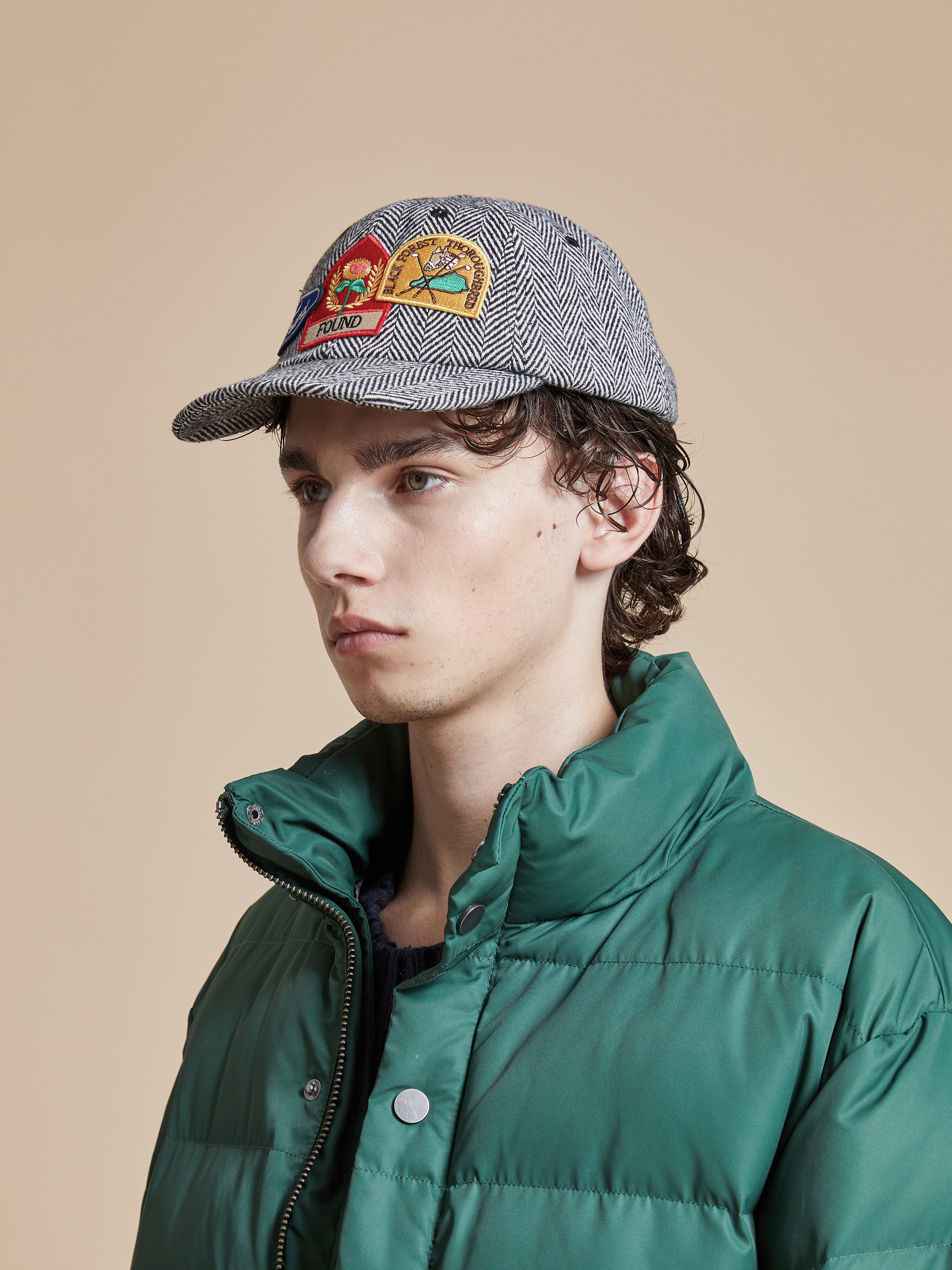 Herringbone Tweed Patch Cap | Modern Menswear by yycbvcnbmmnbm