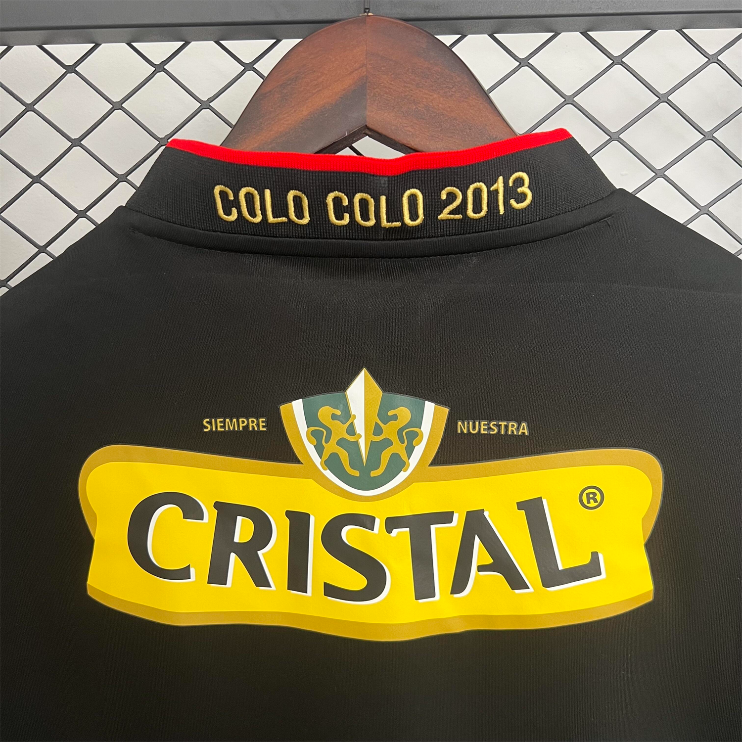 AlphaJersey-Retro Colo Colo 2013 Away Black Jersey