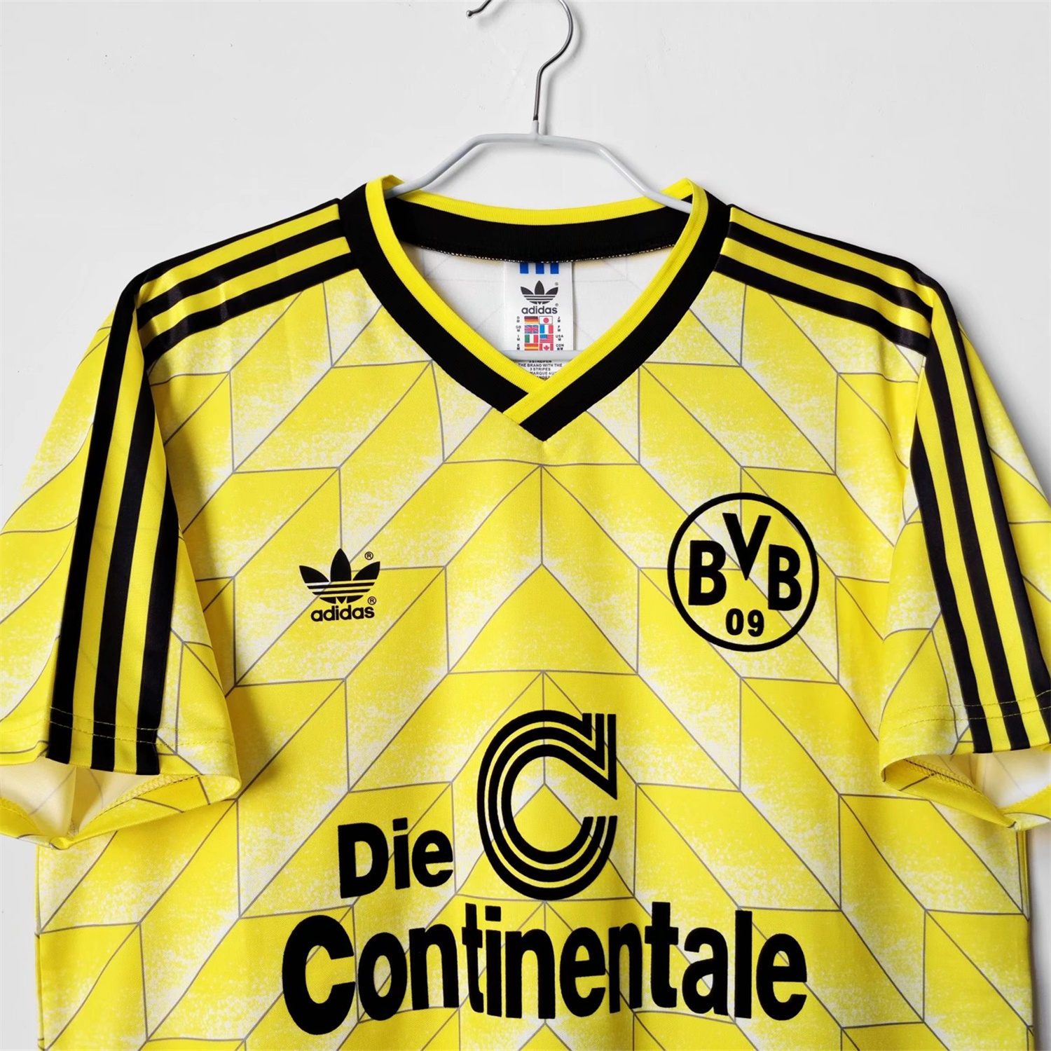 AlphaJersey-Retro Dortmund 1988-89 Home Jersey