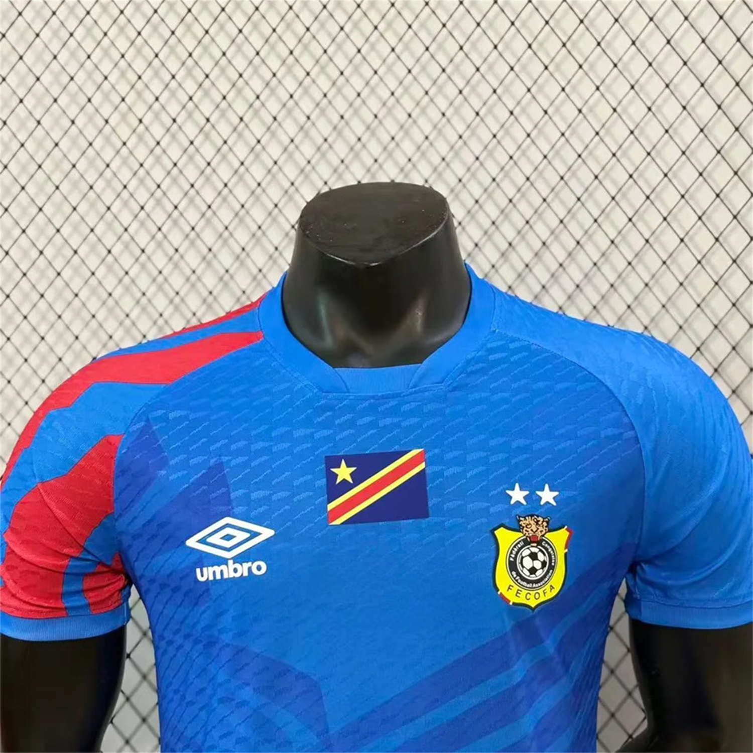 AlphaJersey-Retro Congo 2023 Home Blue Jersey - Player Version