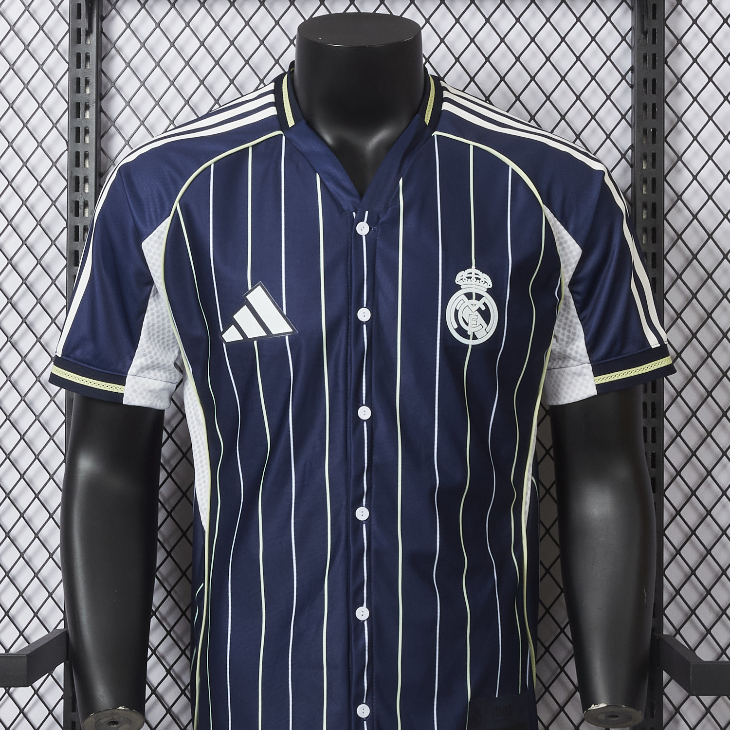 AlphaJersey-Real Madrid 25-26 Deep Blue Baseball Jersey - Player Version