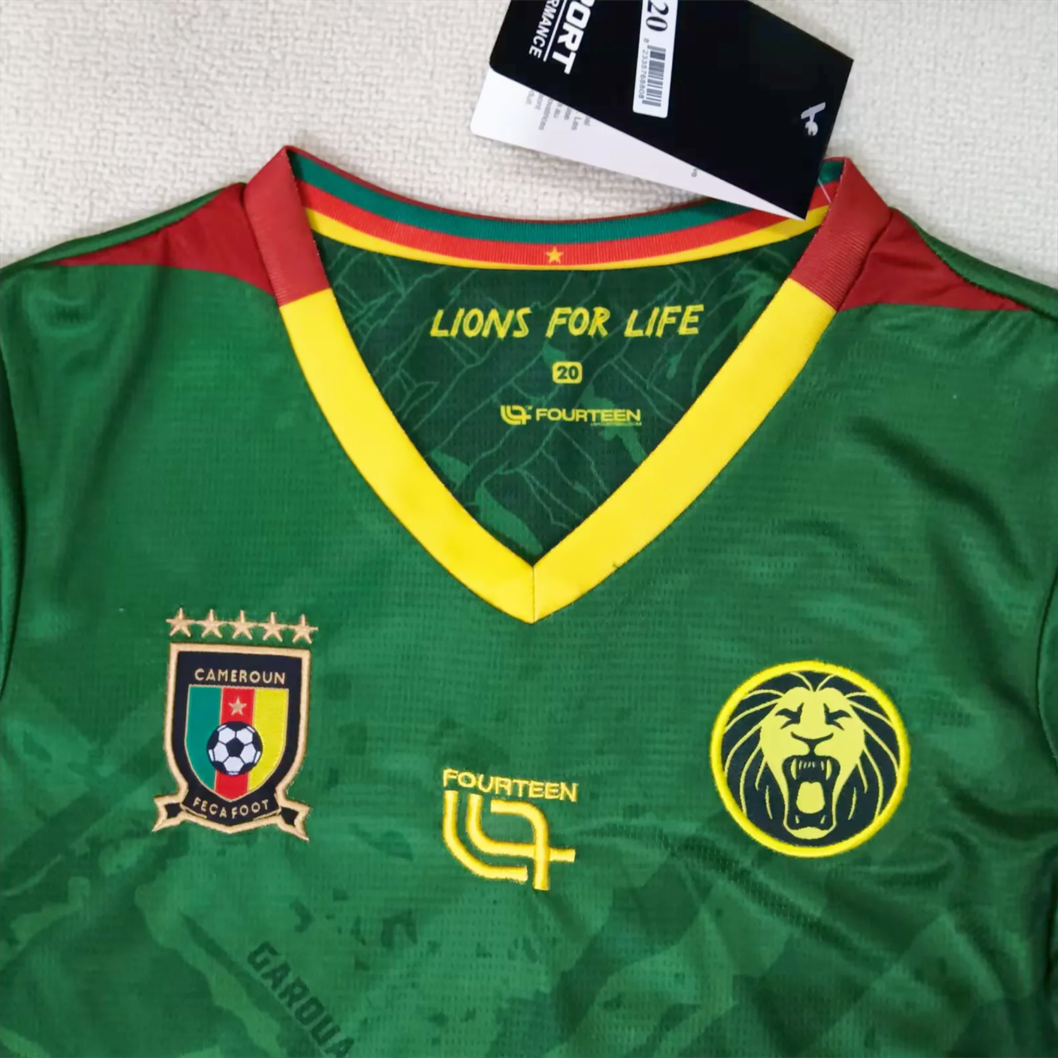 AlphaJersey-Cameroon 25-26 Home Kids Kit