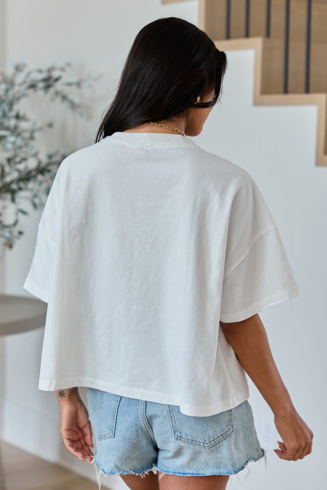 Perfect Staple Ivory Soft Knit Pocket Tee | Elegant Women's Fashion by coolavocek