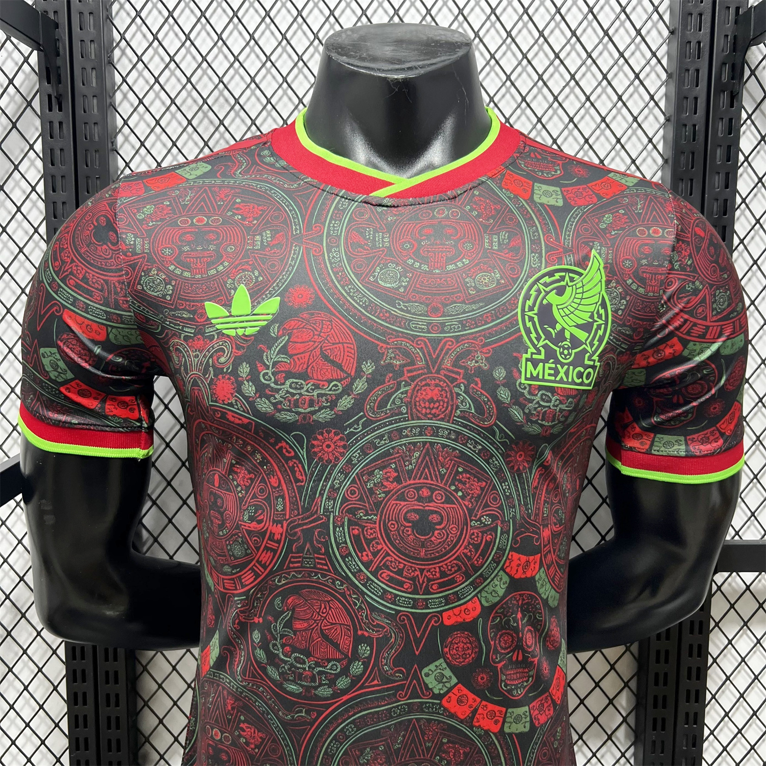 AlphaJersey-Mexico 2026 Red Totem Special Jersey - Player Version