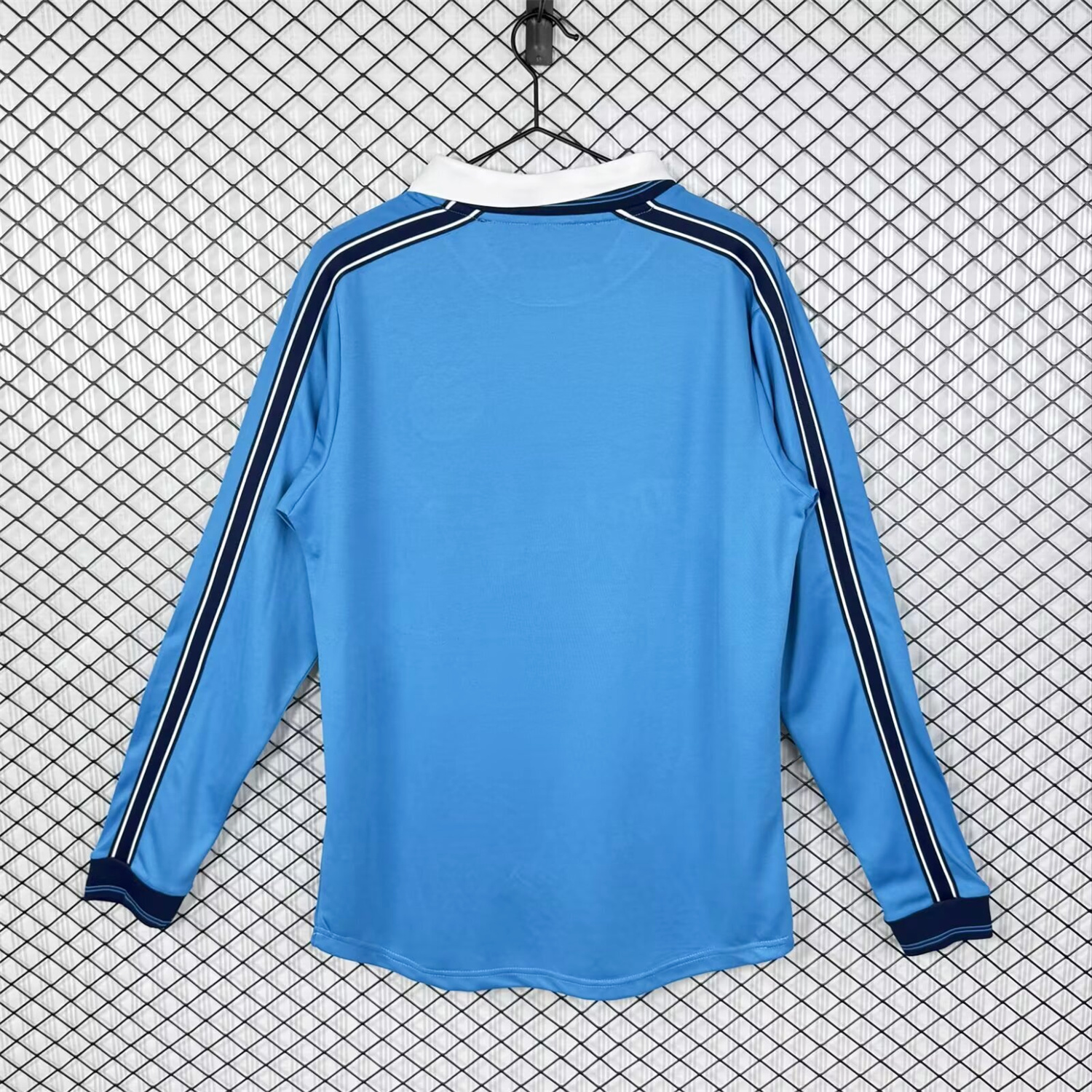 AlphaJersey-Retro Napoli 1998-99 Home Long Sleeves Blue Jersey