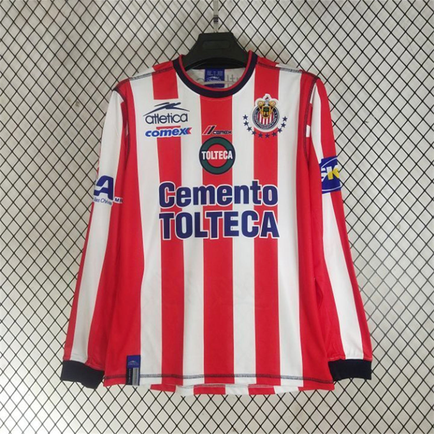 AlphaJersey-Retro Chivas de Guadalajara 2002-03 Home Long Sleeves Jersey