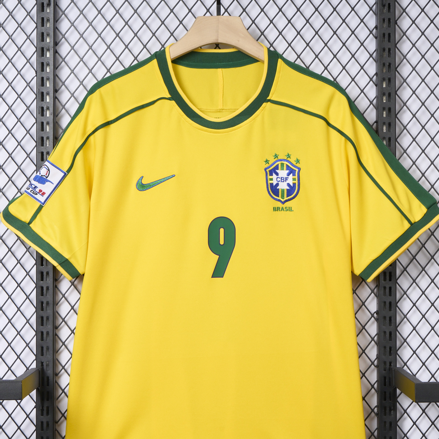 AlphaJersey-Retro Brazil 1998 Home Jersey