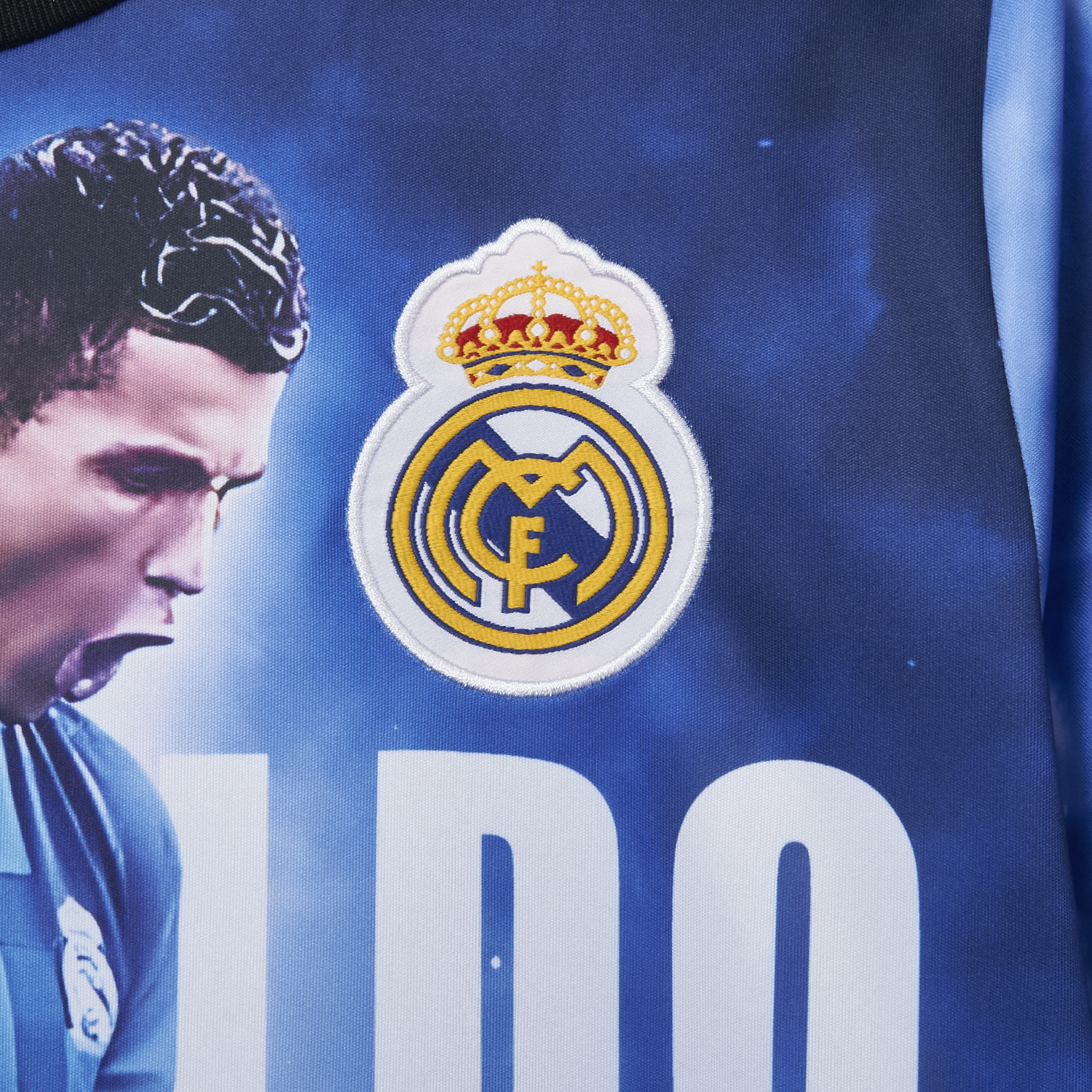 AlphaJersey-Cristiano Ronaldo Real Madrid 2017-18 Away Career Commemorative Jersey - Fans Version