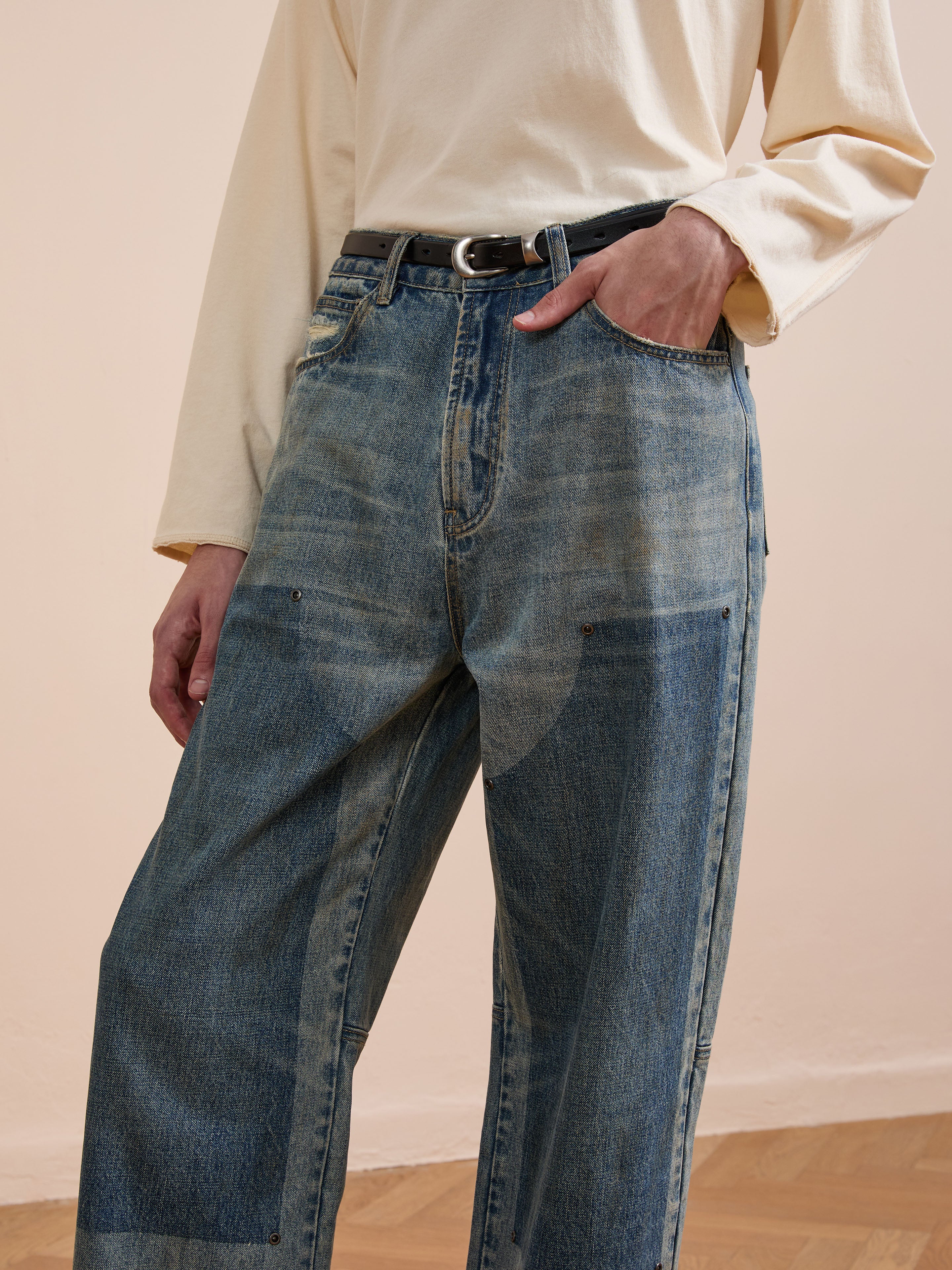 Double Knee Carpenter Jeans | Modern Menswear by yycbvcnbmmnbm