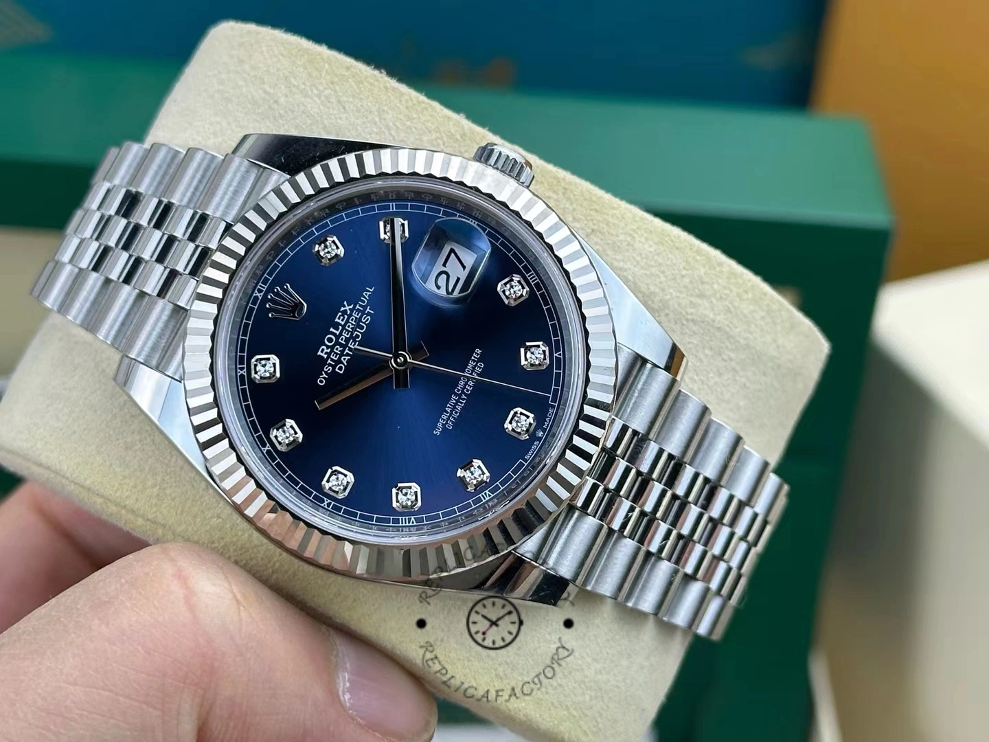 Rolex Datejust 41 White Gold Blue Dial 126334 0016
