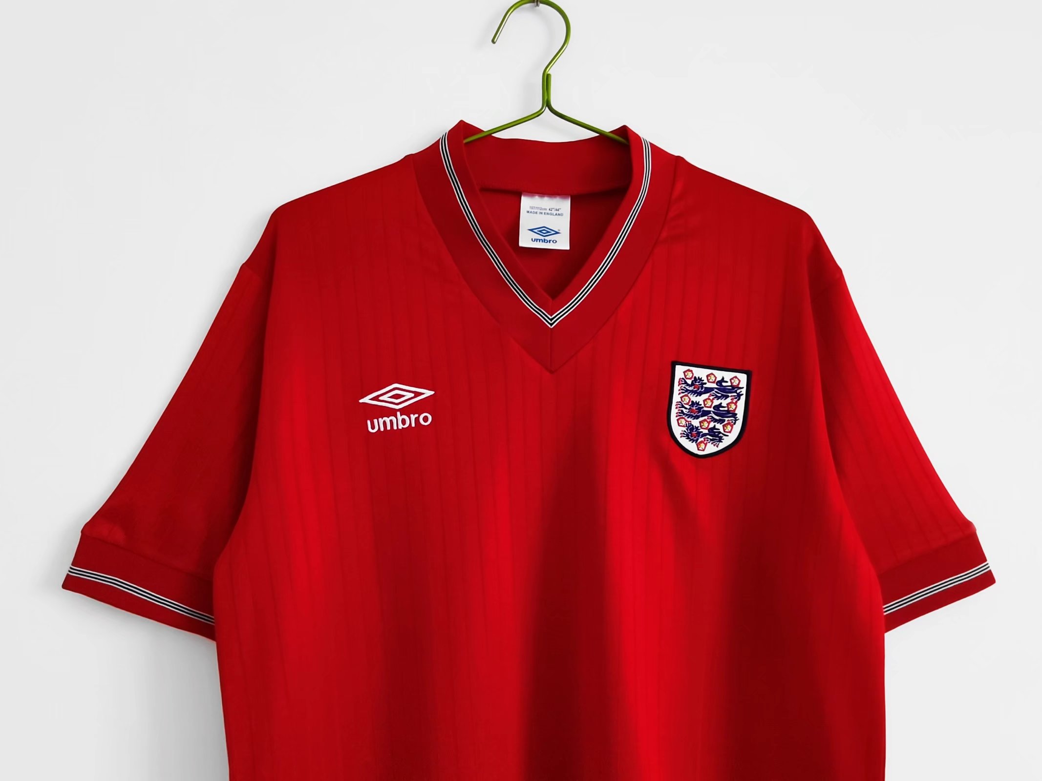 AlphaJersey-Retro England 1984-87 Away Stadium Jersey