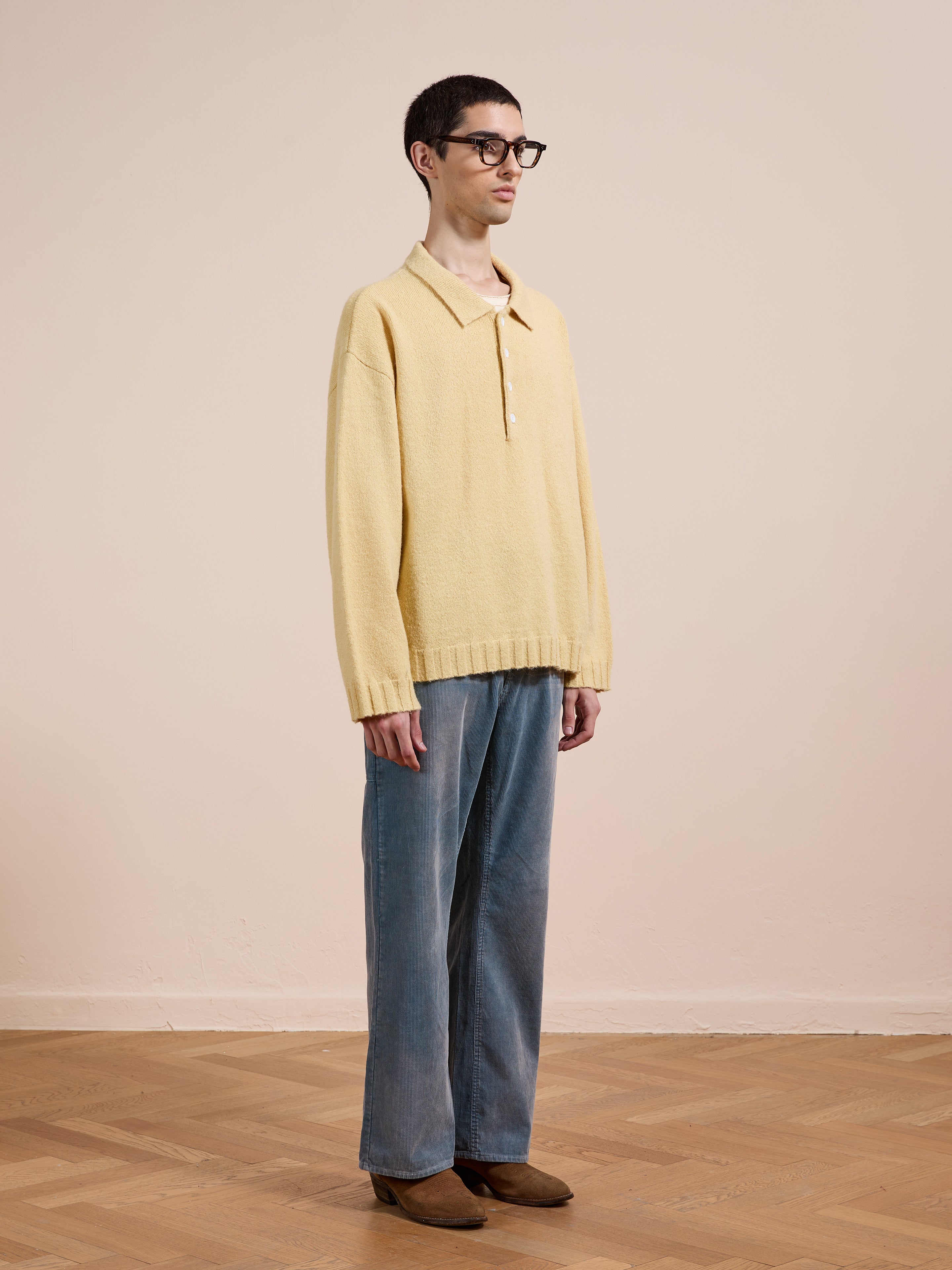 Knit LS Polo Sweater | Modern Menswear by yycbvcnbmmnbm