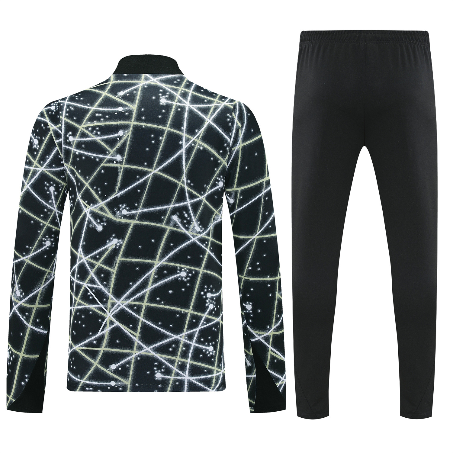 AlphaJersey-C.H.E.L.S.E.A 25-26 Meteor Pattern Long Sleeve Training Set - Player Version - Starry Sky Top and Black Pants