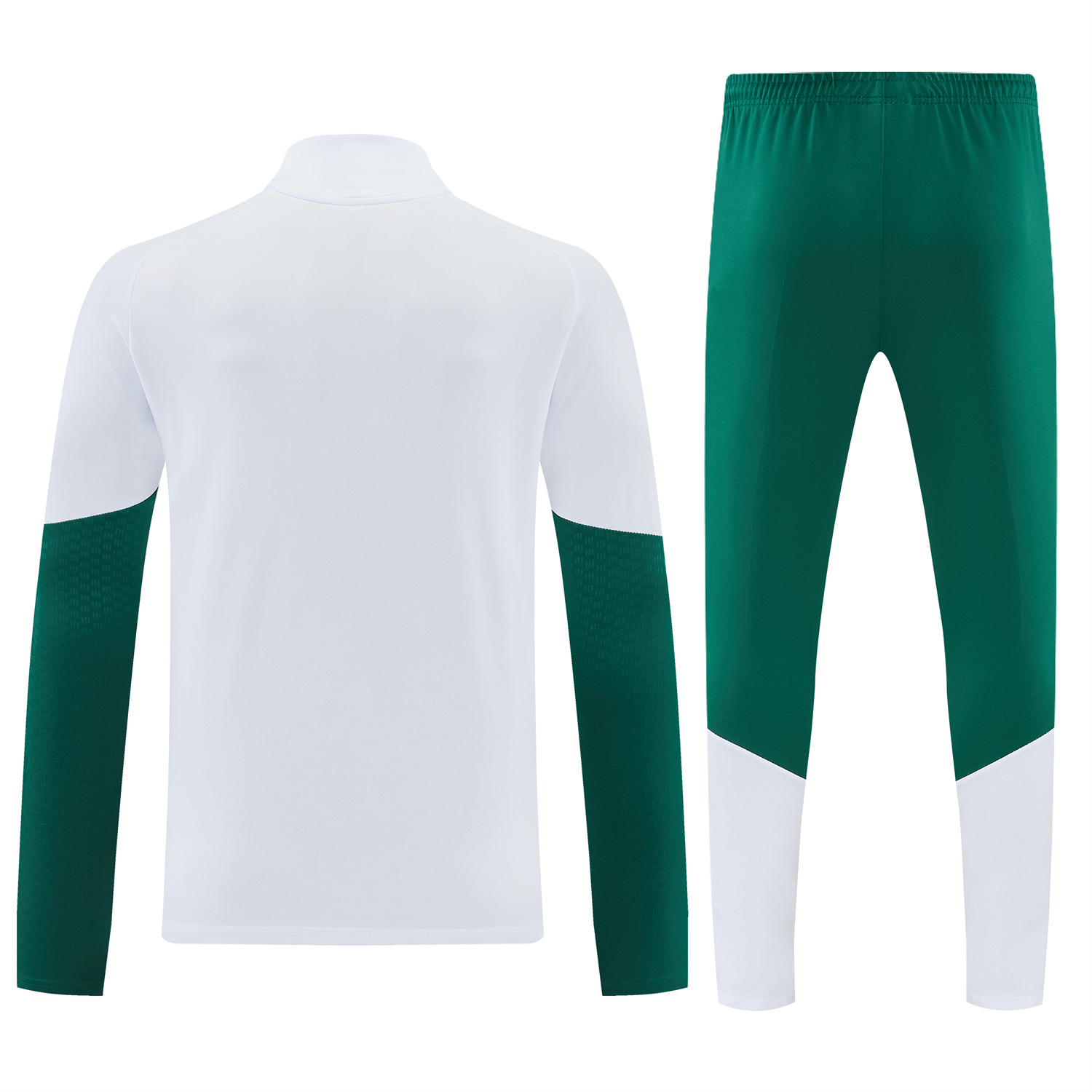AlphaJersey-Italy 2026 Long Sleeve Training Set - White Top & Green Pants