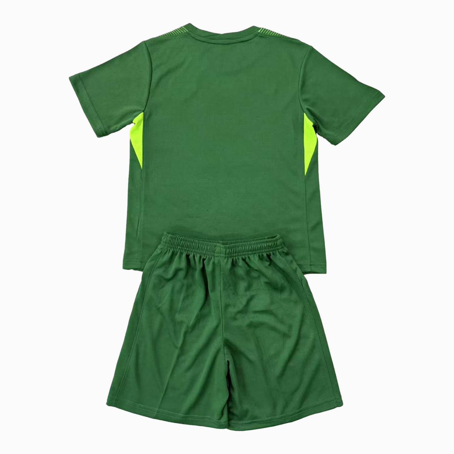 AlphaJersey-Paris Saint-Germain PSG 25-26 Green Goalkeeper Kids Kit
