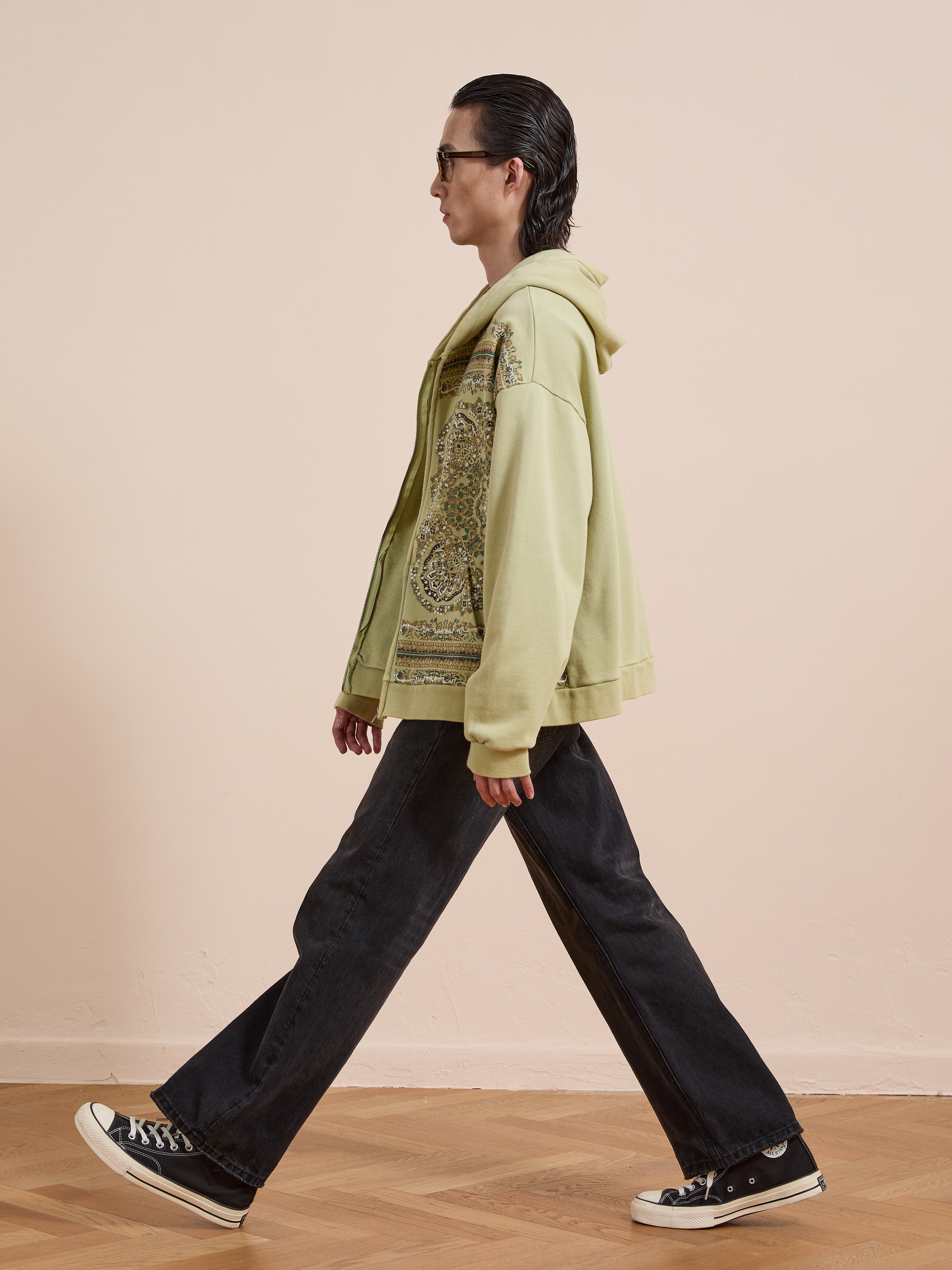 Motif Zip-Up Hoodie | Modern Menswear by yycbvcnbmmnbm