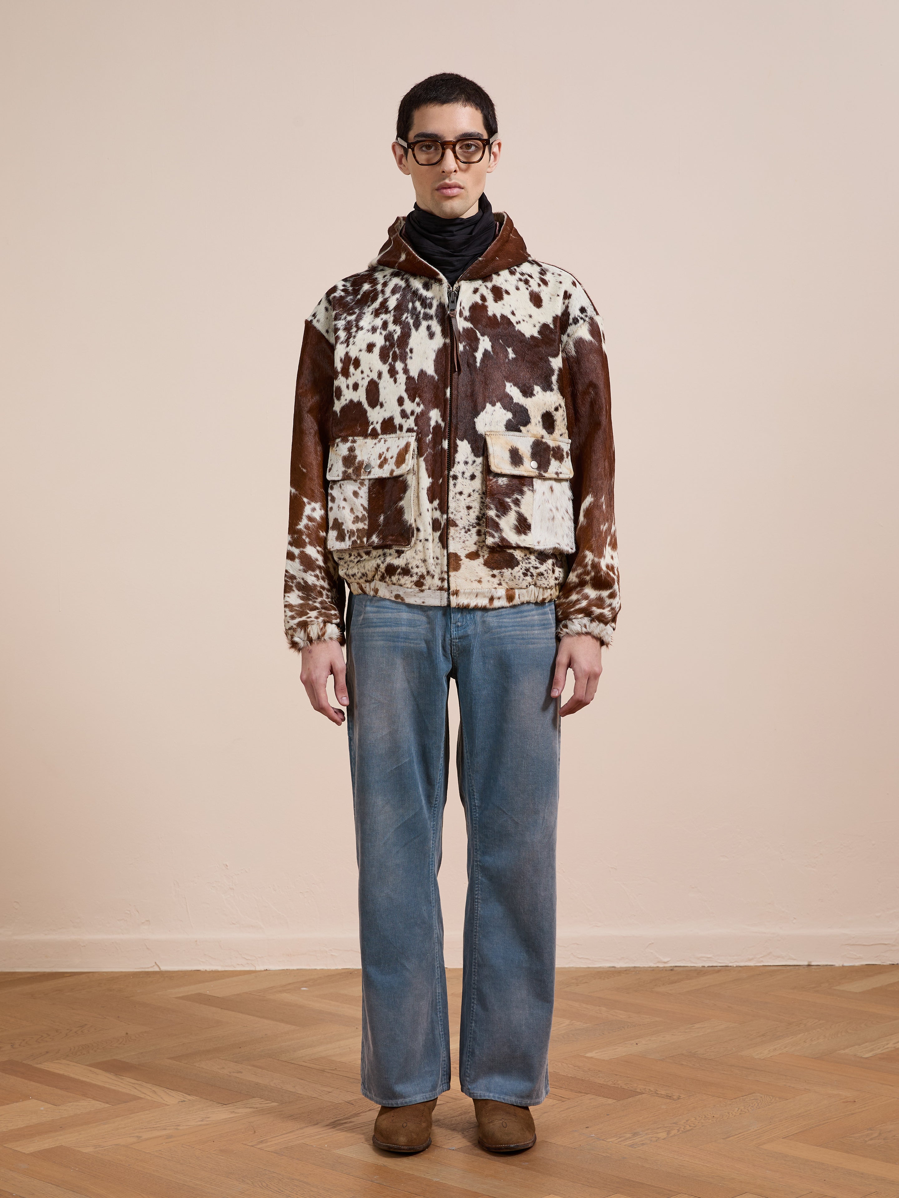 Cowhide Drover Hoodie | Modern Menswear by yycbvcnbmmnbm