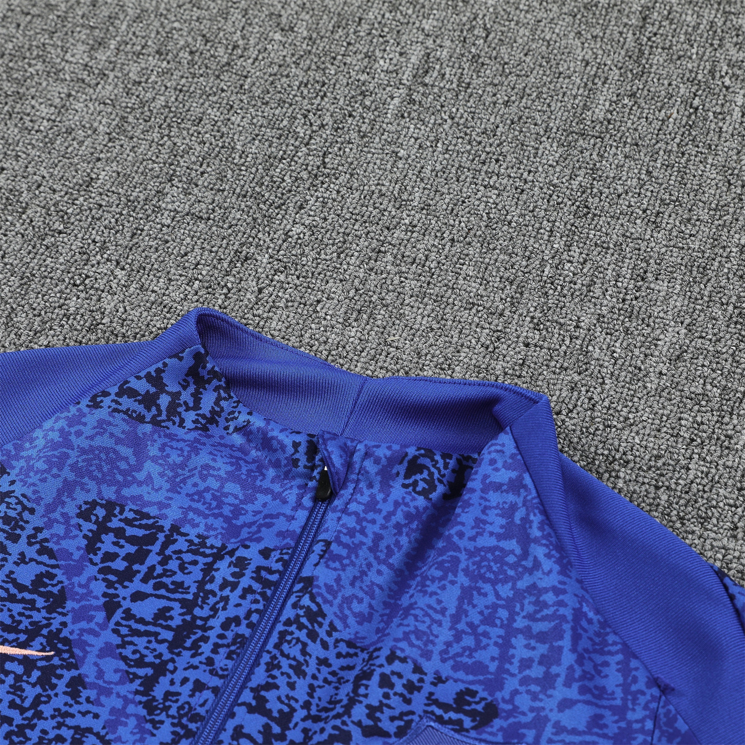 AlphaJersey-France 2026 Long Sleeves Training Set - Ocean Blue Top & Dark Blue Pants
