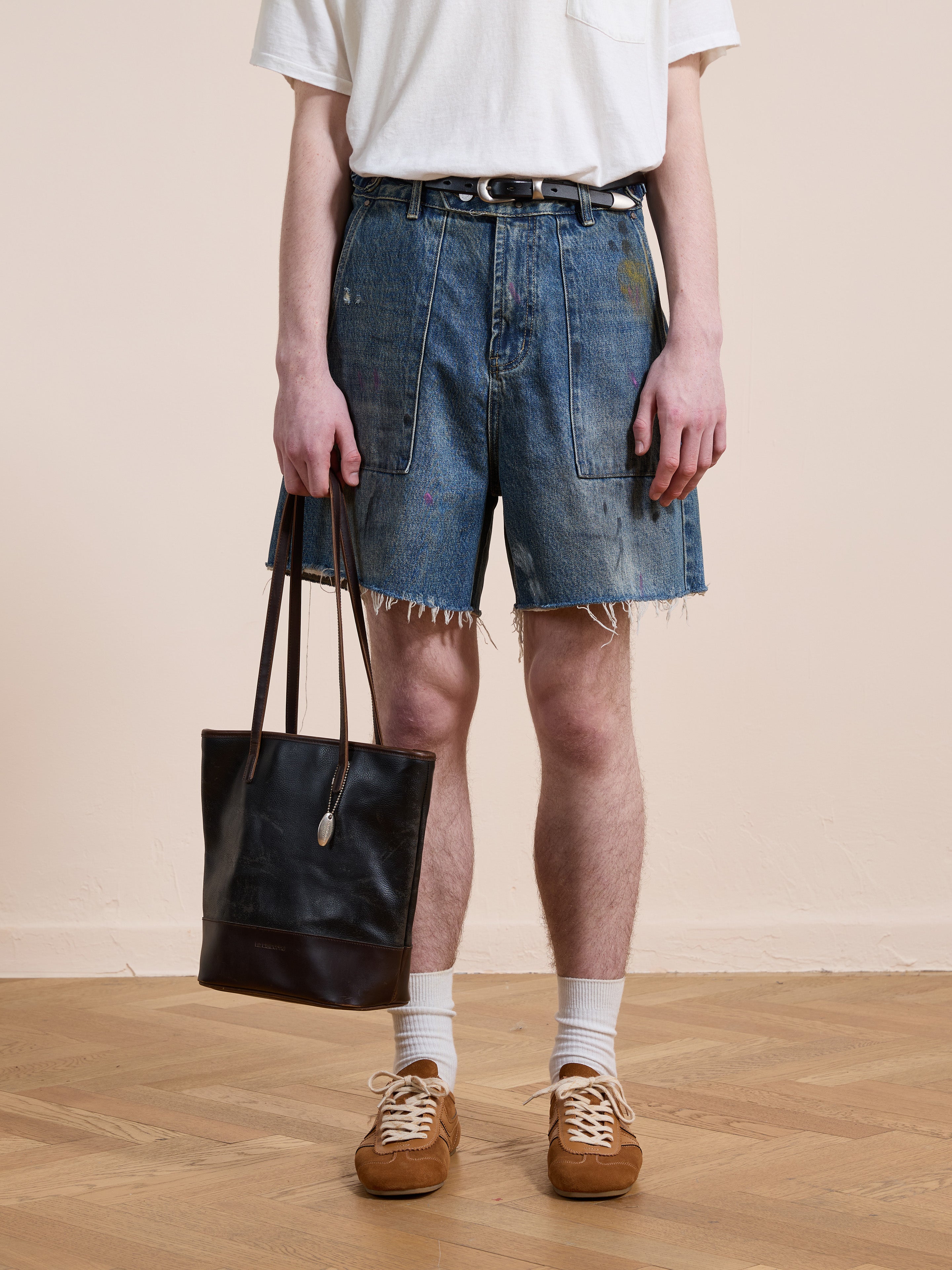 Paint Studio Denim Shorts | Modern Menswear by yycbvcnbmmnbm
