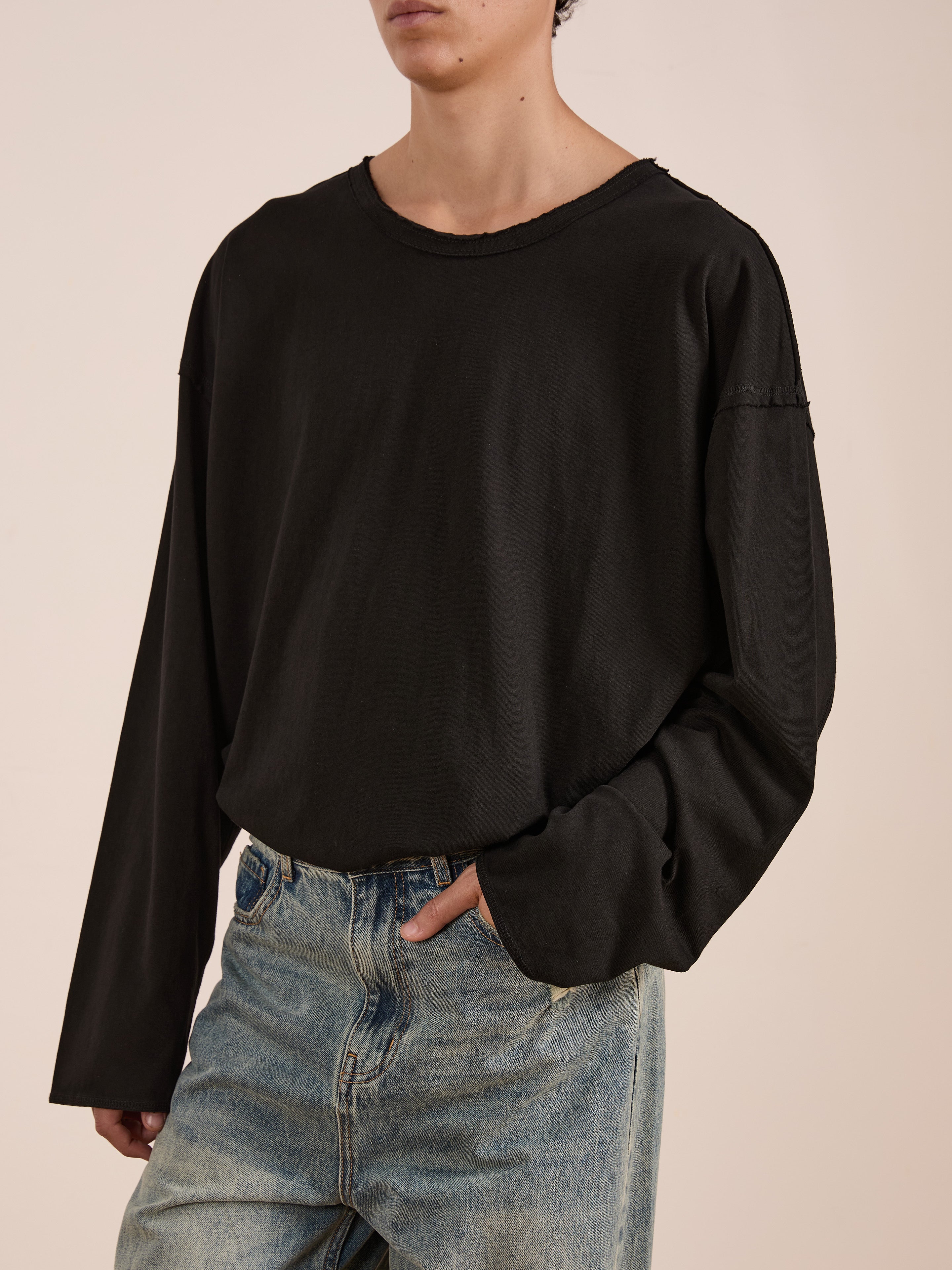 Reversed LS Tee | Modern Menswear by yycbvcnbmmnbm