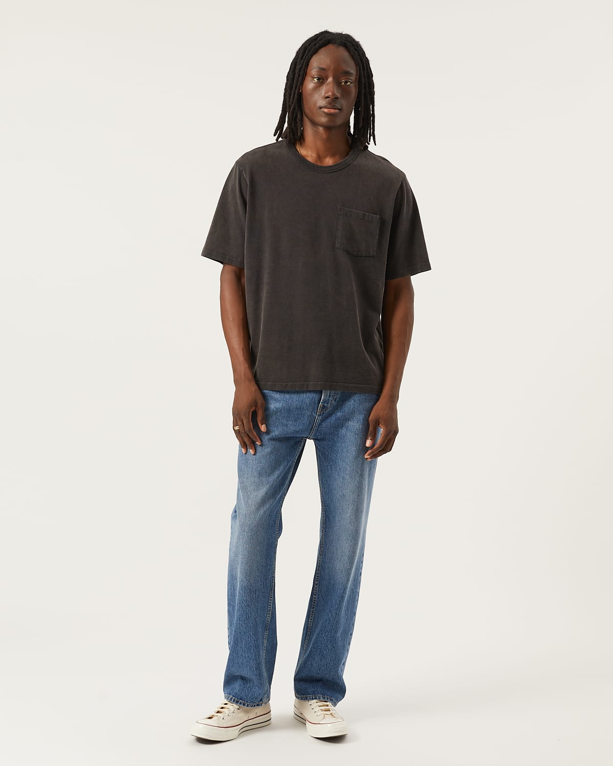 Garment Dye Tee - Black | Modern Menswear by yycbvcnbmmnbm