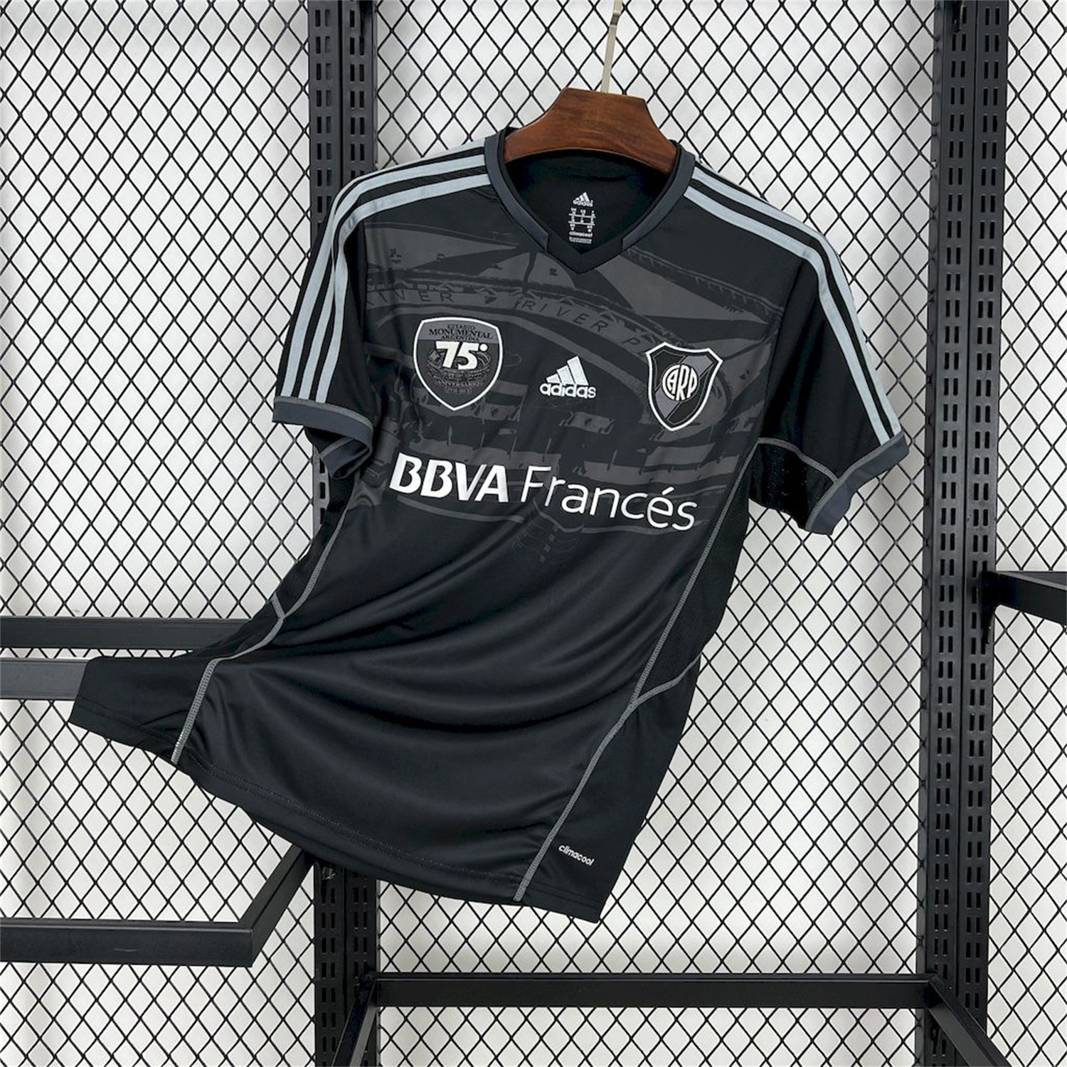 AlphaJersey-Retro River Plate 2013-14 75th Anniversary Black Jersey