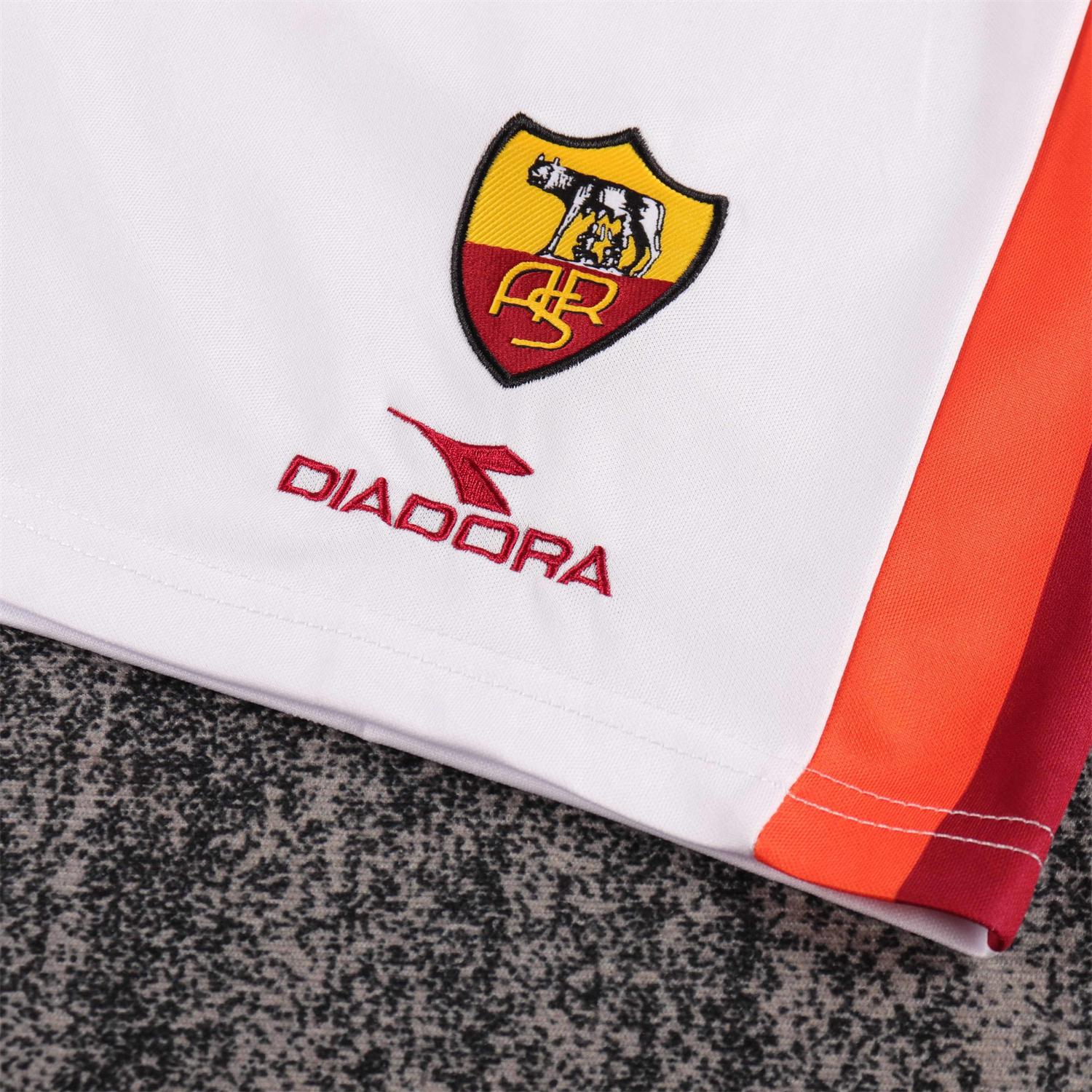 AlphaJersey-Retro Roma 1998-99 Home Kids Kit