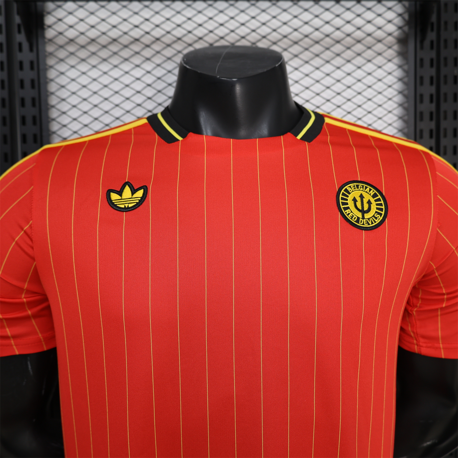 AlphaJersey-Belgium 2026 Terrace Icon Retro Casual Style Red Jersey - Player Version