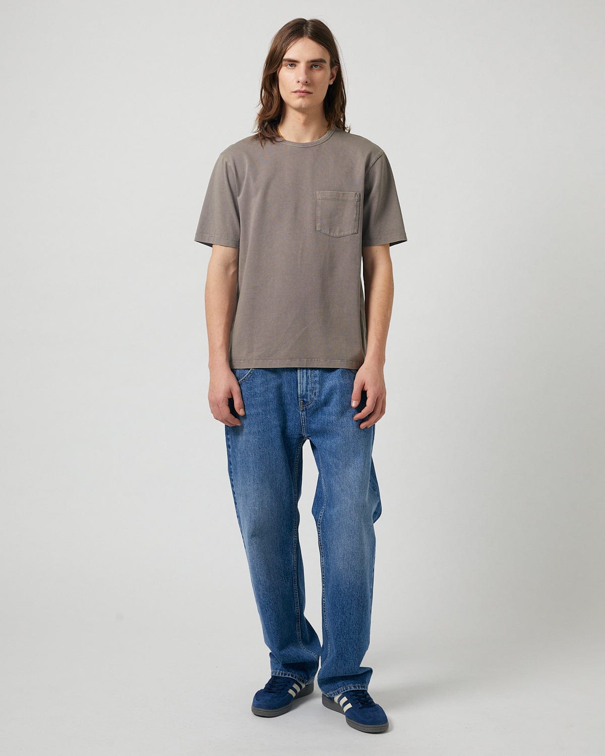 Garment Dye Tee - Smoke | Modern Menswear by yycbvcnbmmnbm