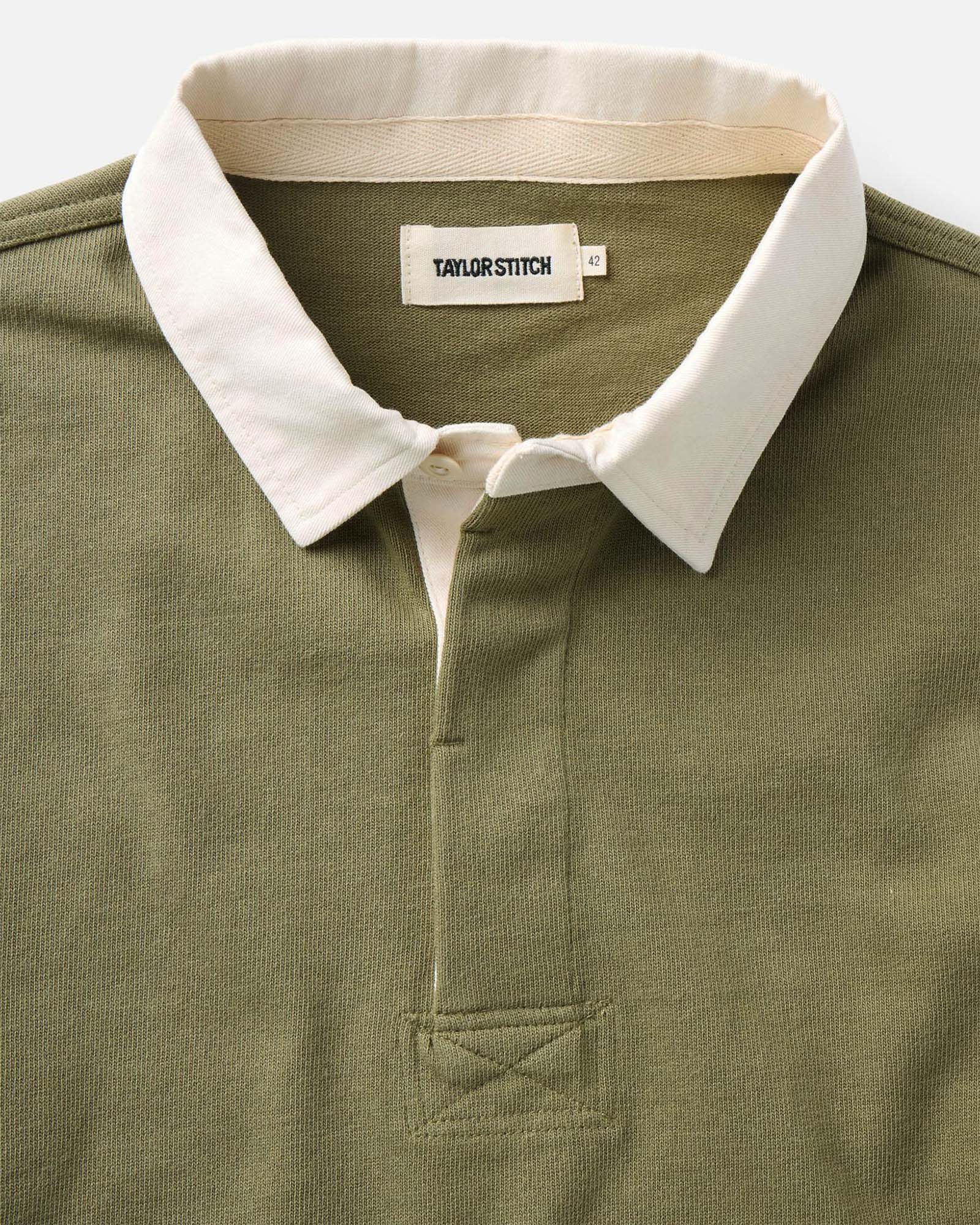 The Rugby Shirt in Burnt Olive | Modern Menswear by yycbvcnbmmnbm