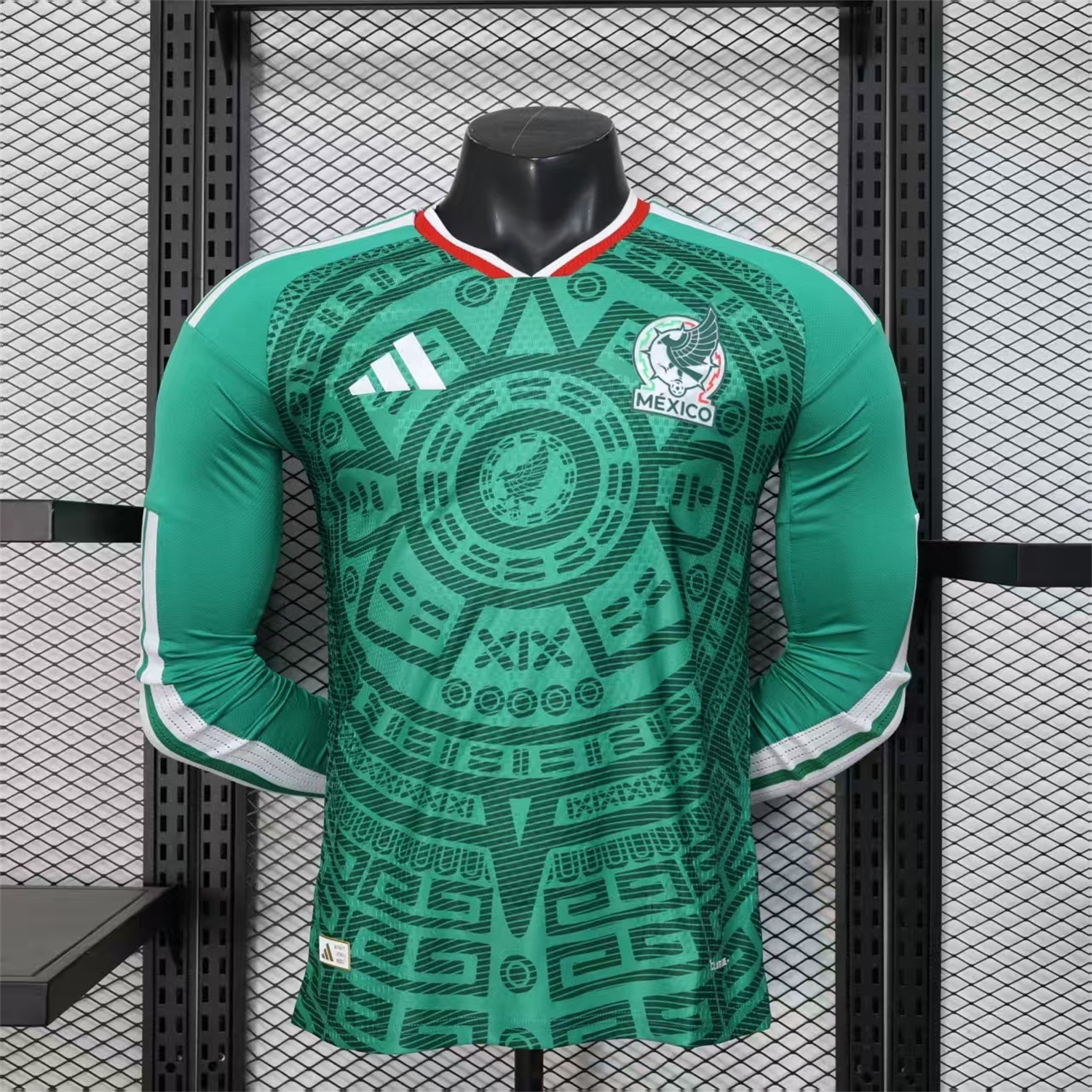 AlphaJersey-Mexico 2026 Home Long Sleeves Jersey - Player Version
