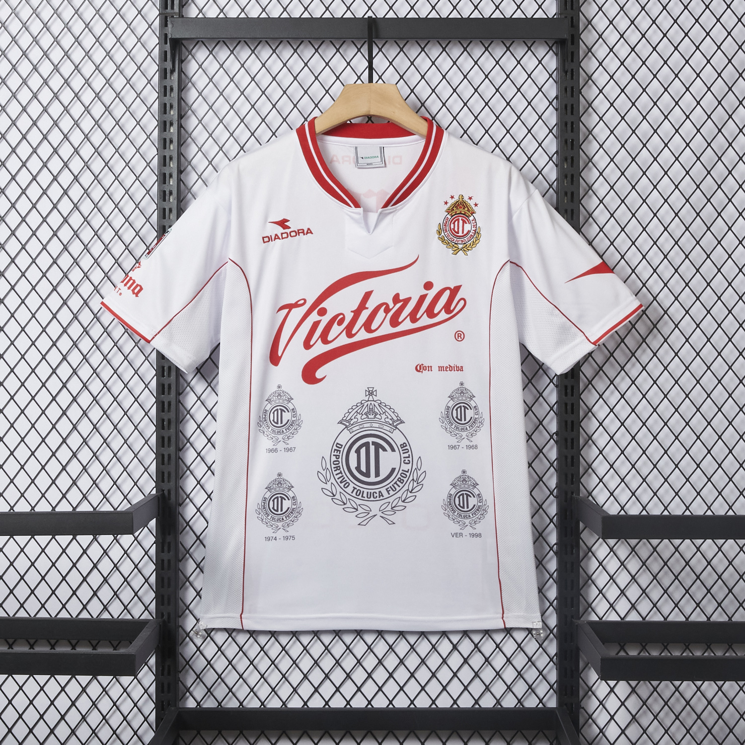 AlphaJersey-Retro Toluca 1998-99 Away White Jersey