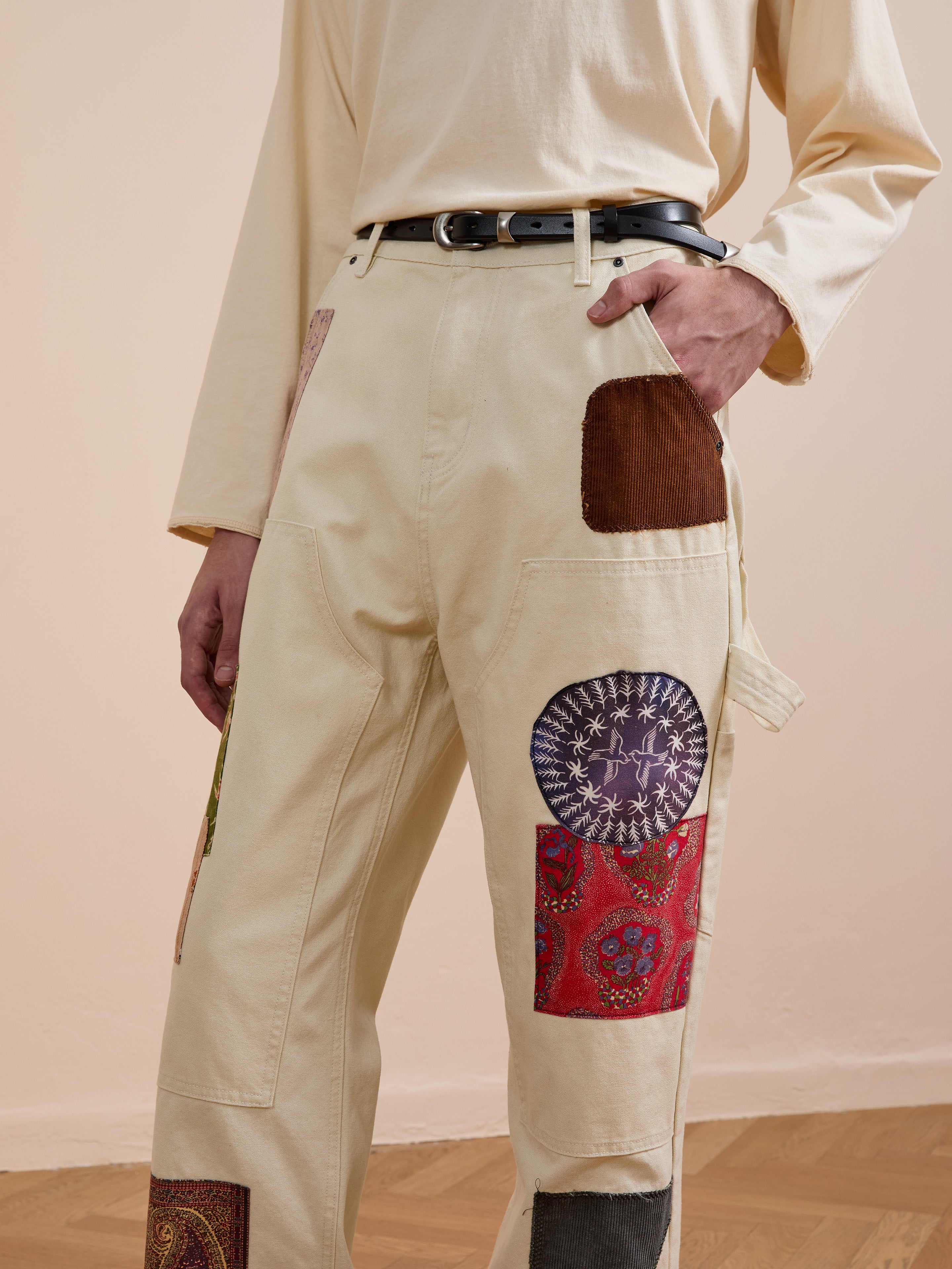 Tapestry Carpenter Canvas Pants | Modern Menswear by yycbvcnbmmnbm