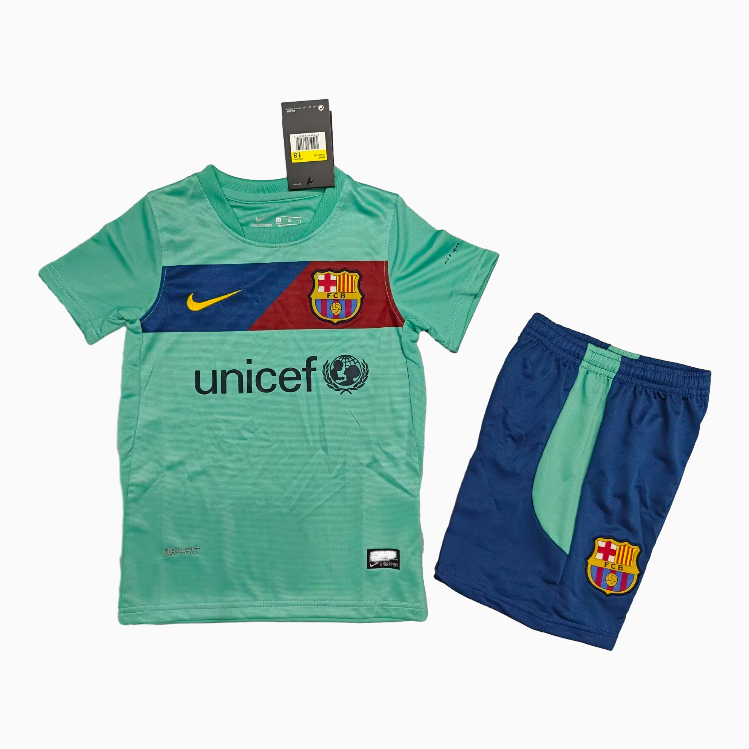 AlphaJersey-Retro Barcelona 2010-11 Away Kids Kit