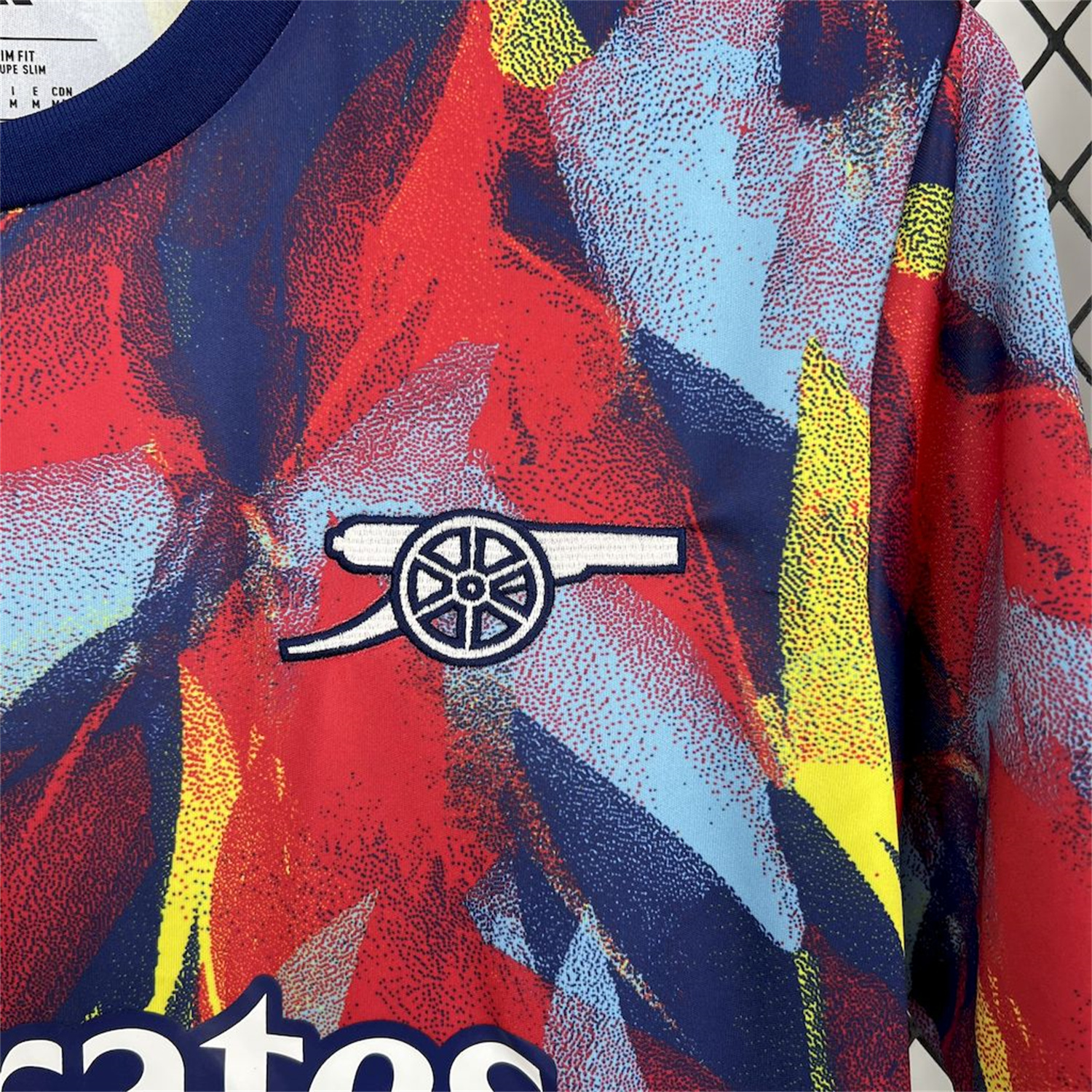 AlphaJersey-Arsenal 25-26 Colorful Flame Graffiti Pre-match Training Jersey - Fans Version