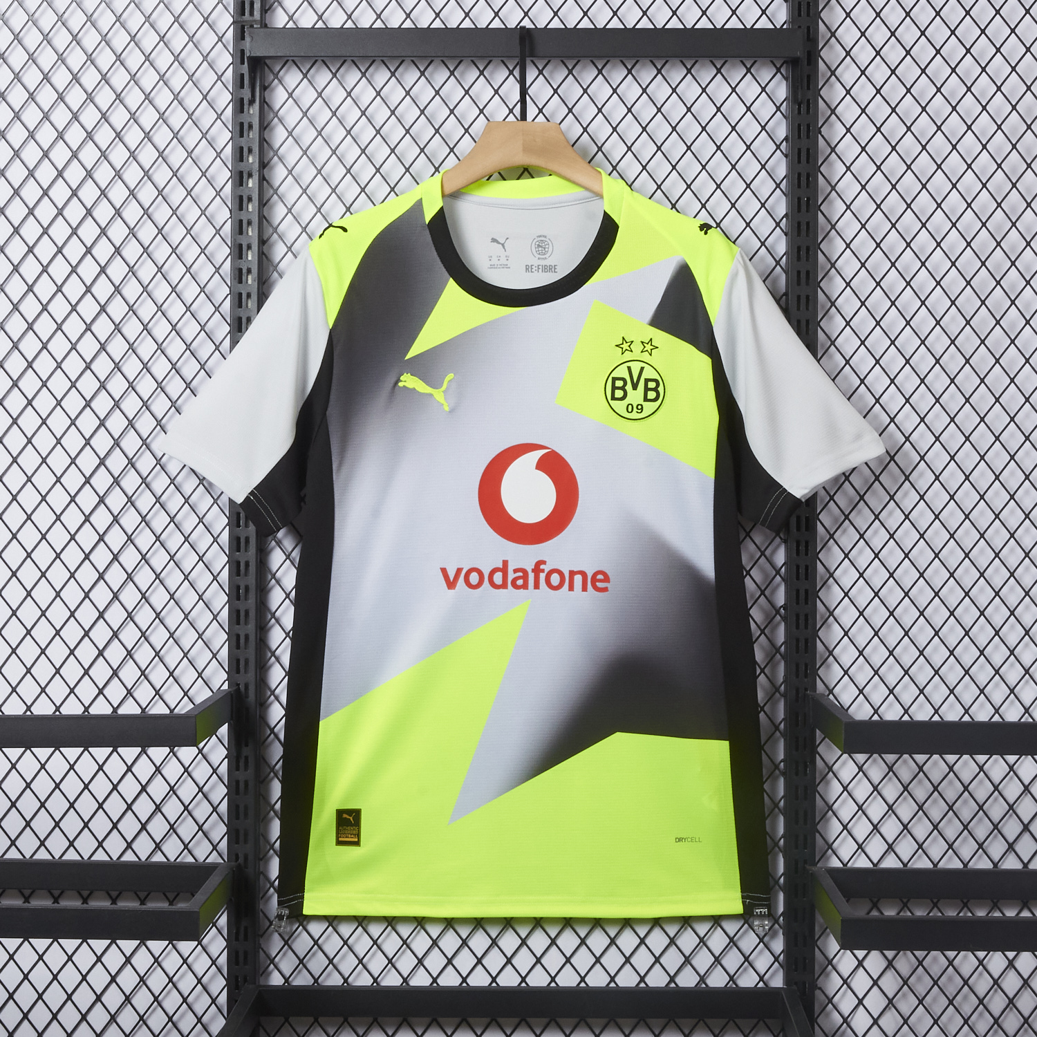 AlphaJersey-Dortmund 25-26 Away Silver Mist Jersey - Fans Version