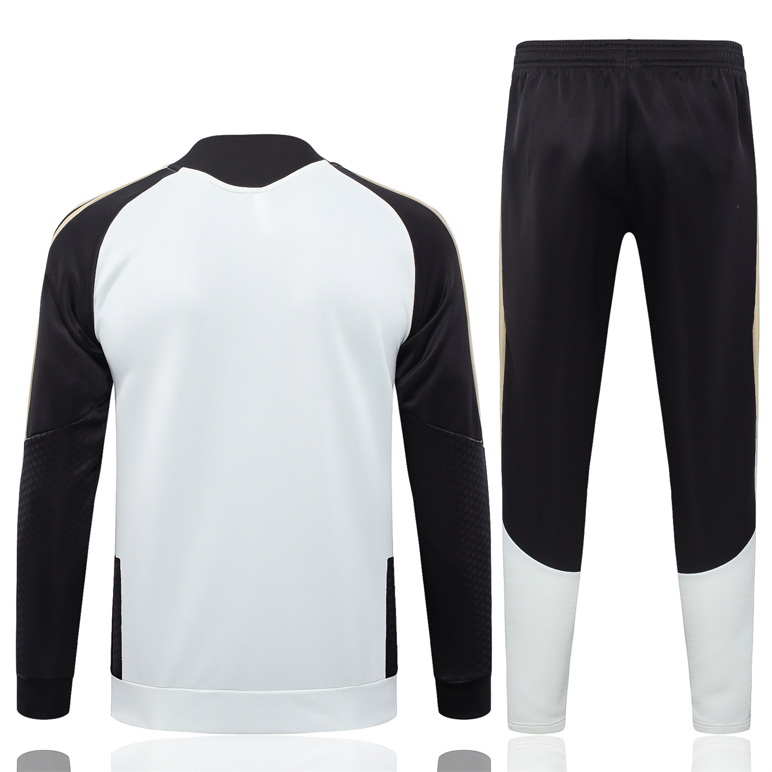 AlphaJersey-Flamengo 2026 Jacket Training Tracksuit - White Jackets & Black Pants