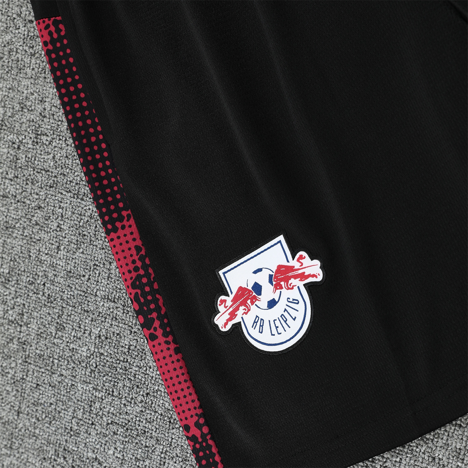 AlphaJersey-RB Leipzig 25-26 Short-Sleeve Training Set- Red Top & Black Shorts