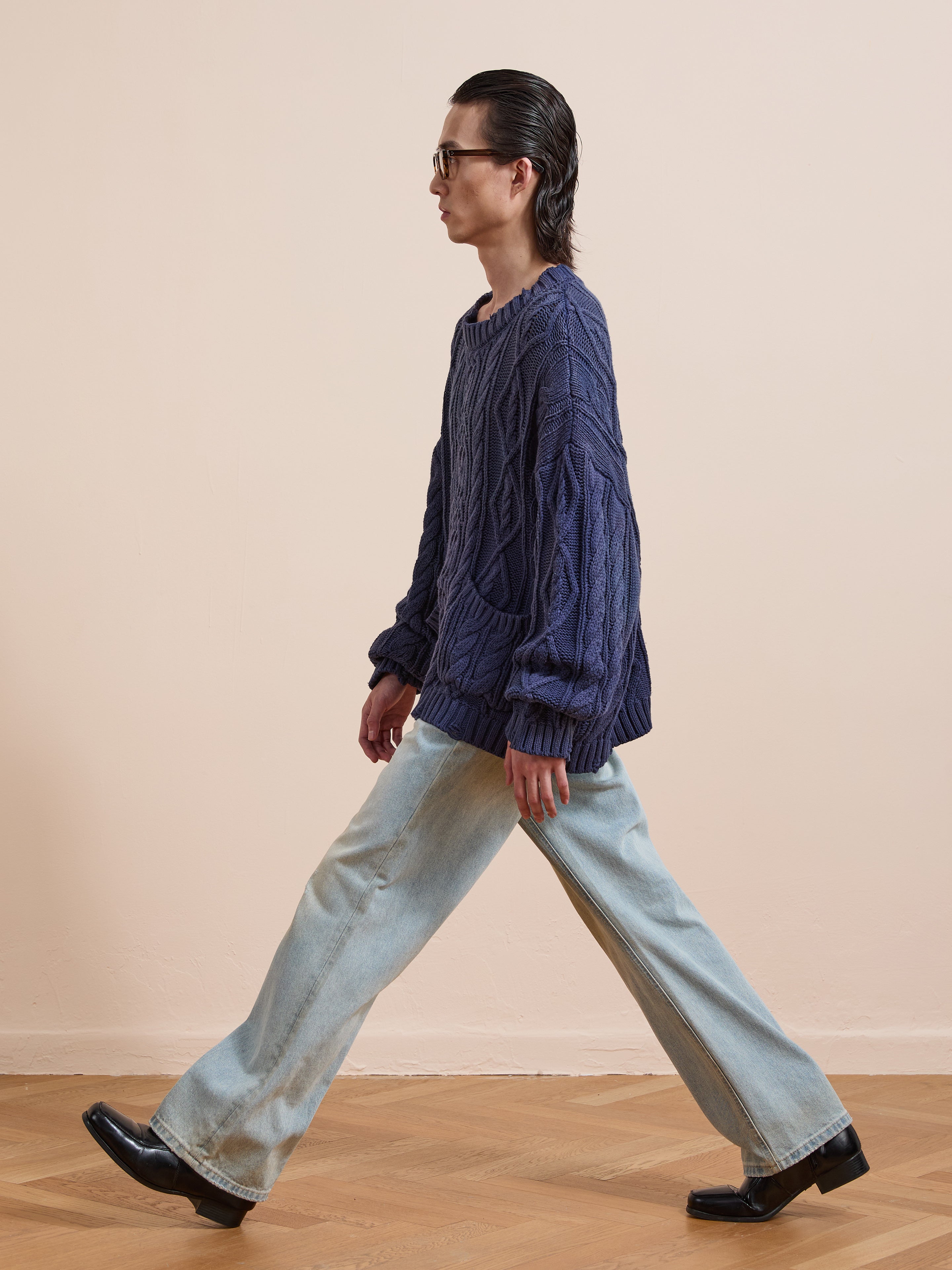 Cable Knit Pullover Sweater | Modern Menswear by yycbvcnbmmnbm