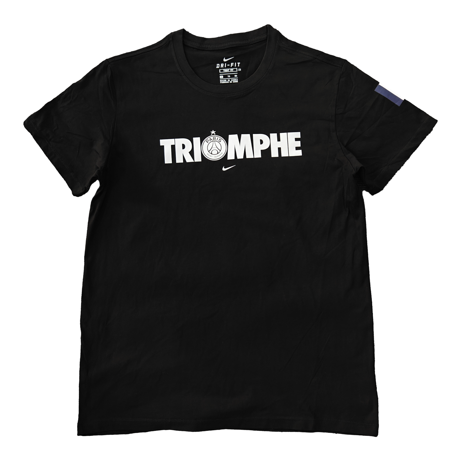 AlphaJersey-Paris Saint-Germain PSG 2025 Champions League Commemorative Black T-shirt