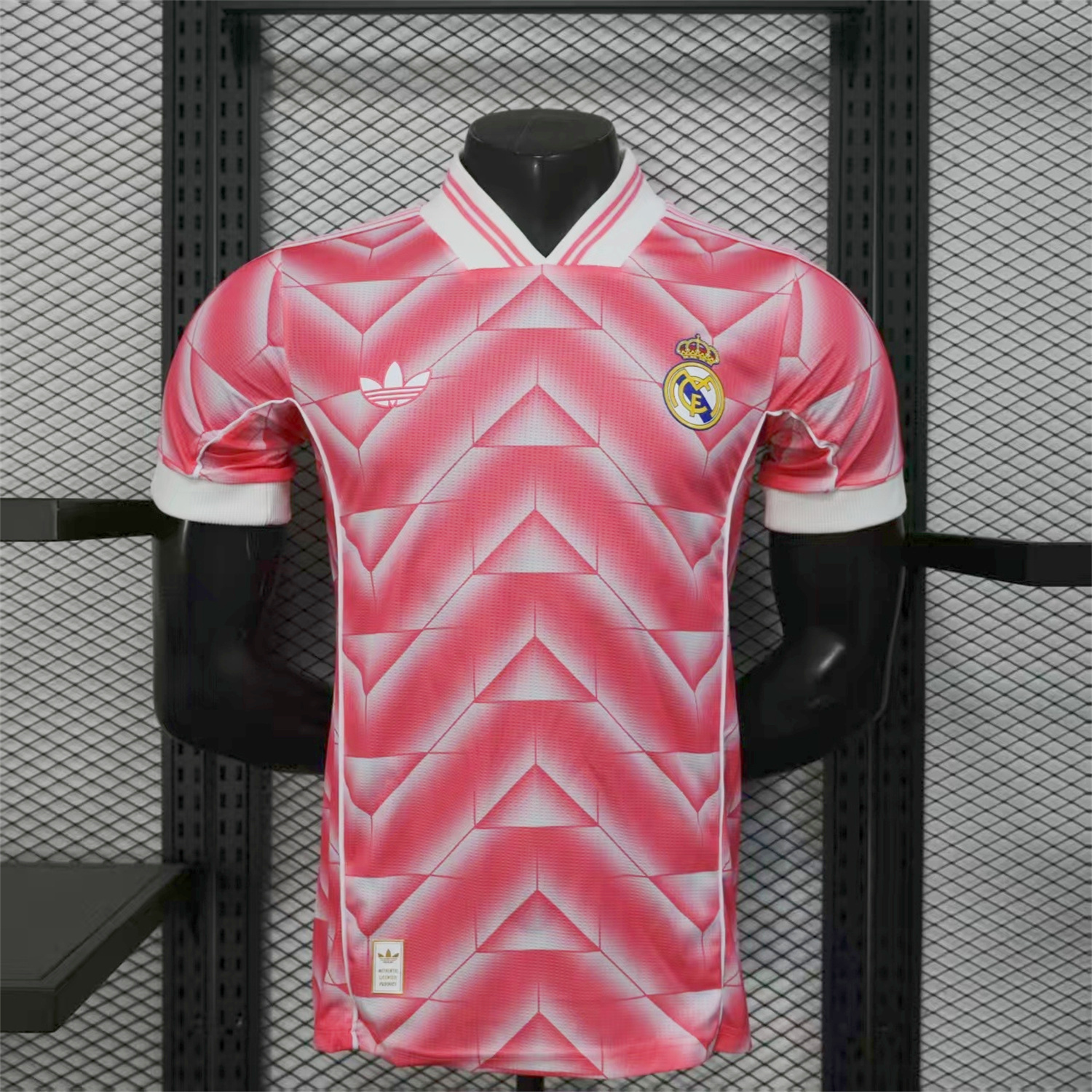 AlphaJersey-Real Madrid 25-26 Refracted Pink Light White Special Jersey - Player Version