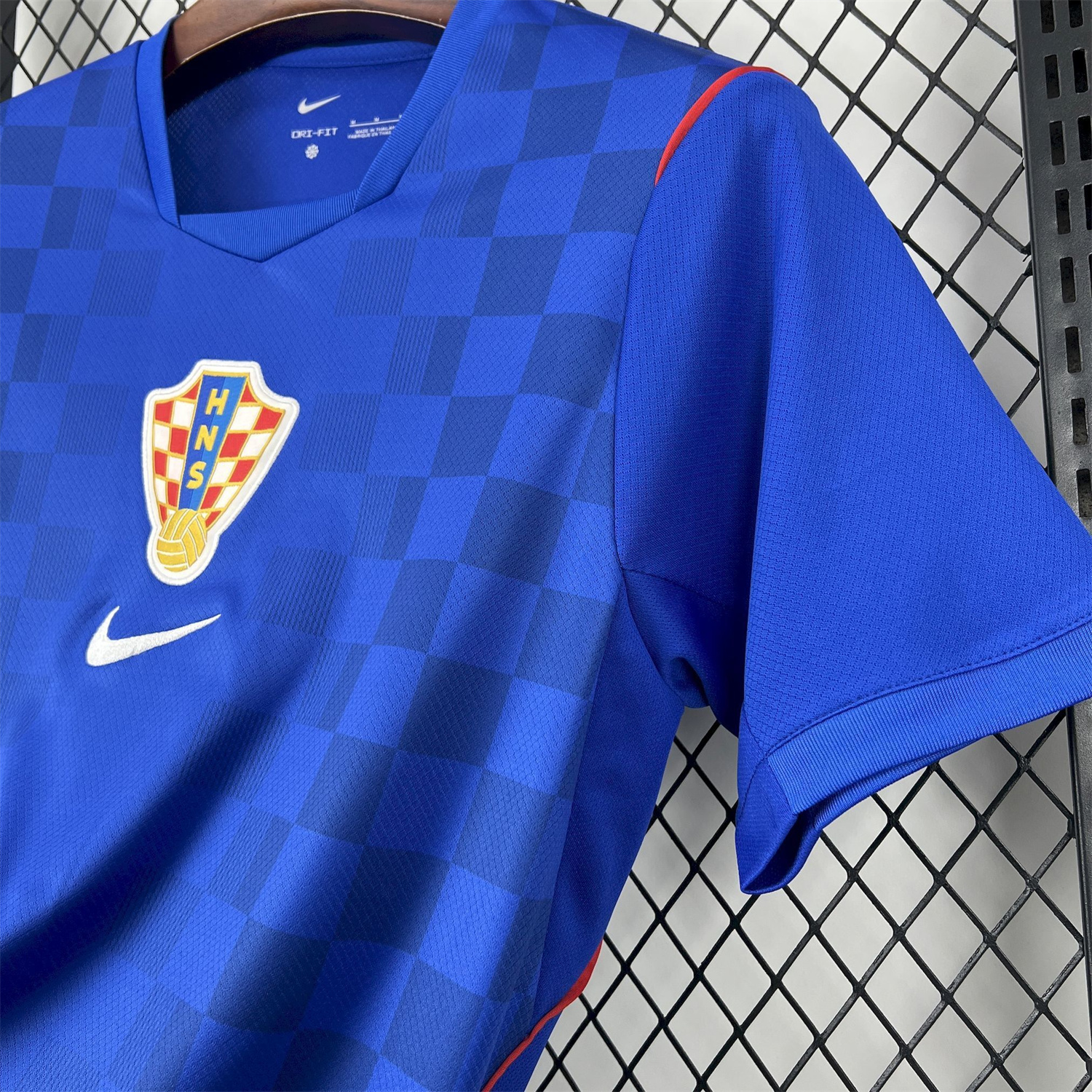 AlphaJersey-Croatia 2026 Away Blue Jersey - Fans Version